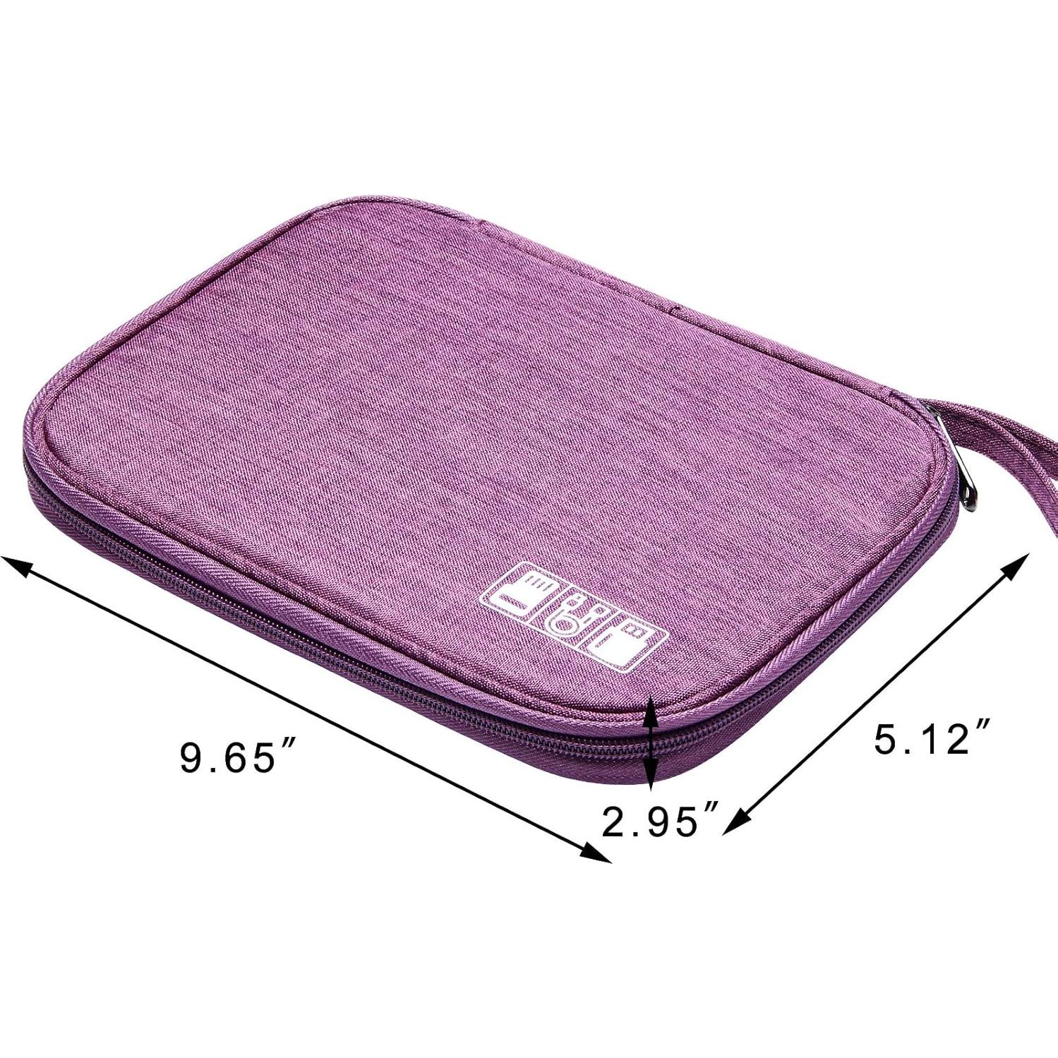 Organizador de Electrónicos de Viaje SELLYFELLY Púrpura 25.4x20.3cm