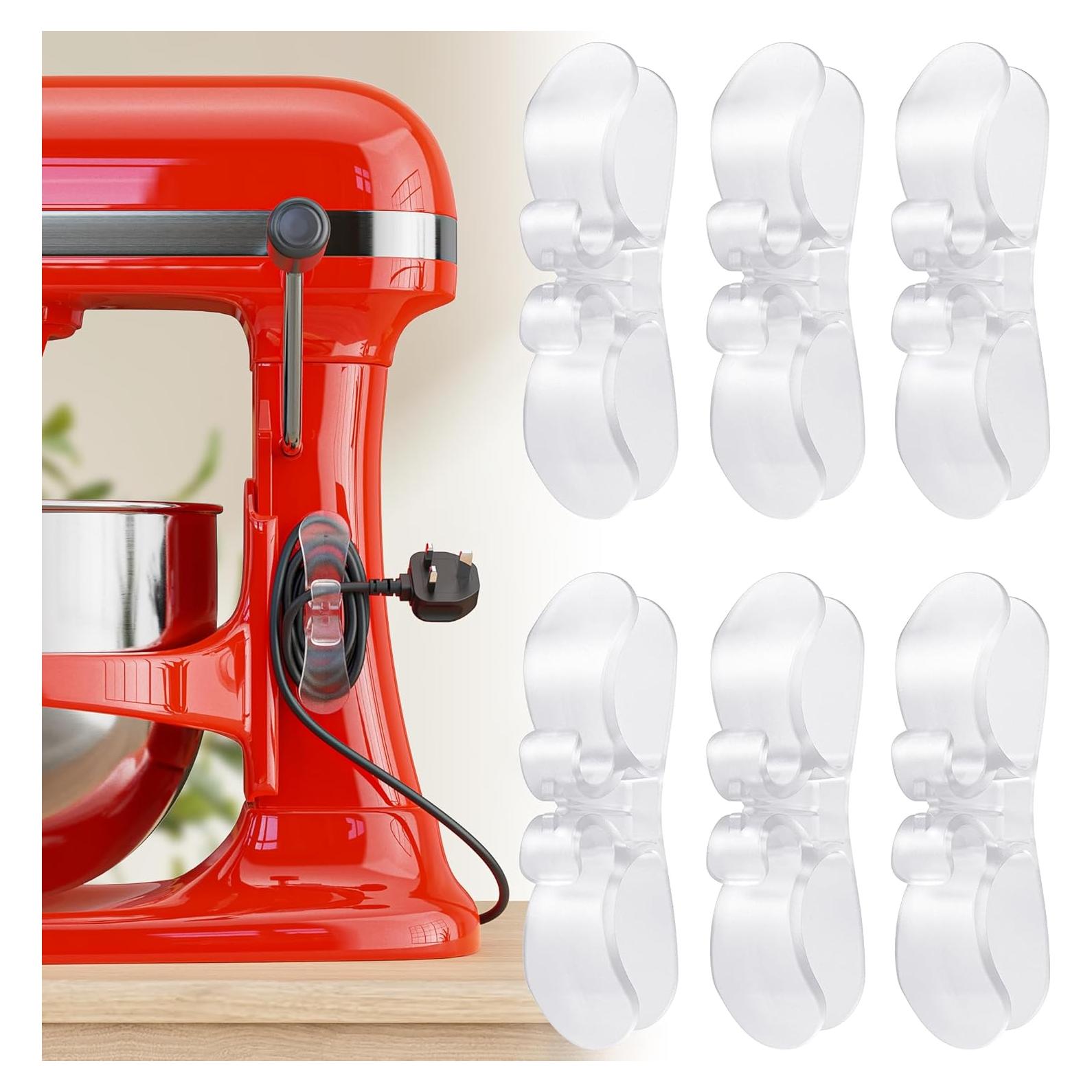 Organizador de Cables Transparente Indemo 6PCS para Electrodomésticos