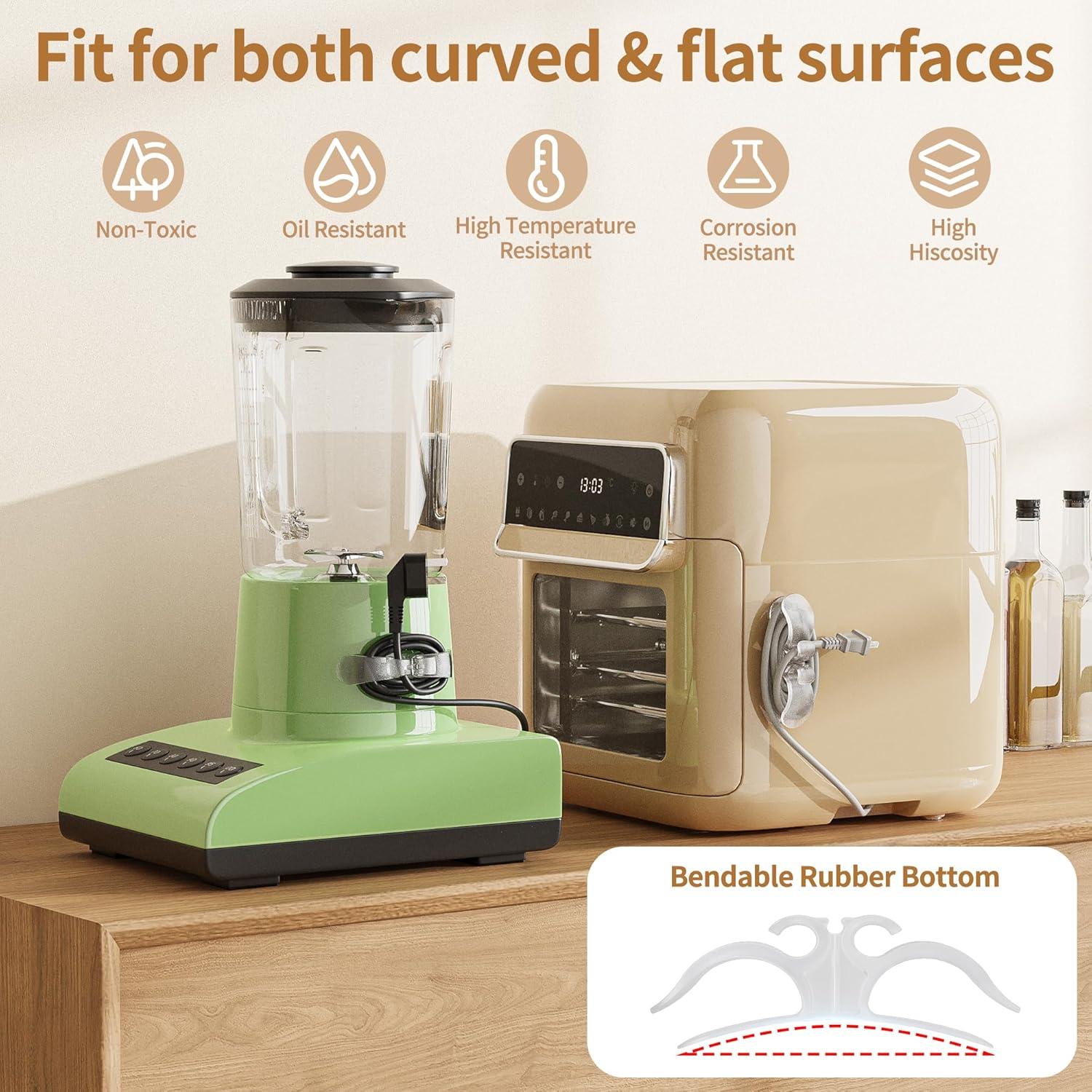 Organizador de Cables Transparente Indemo 6PCS para Electrodomésticos