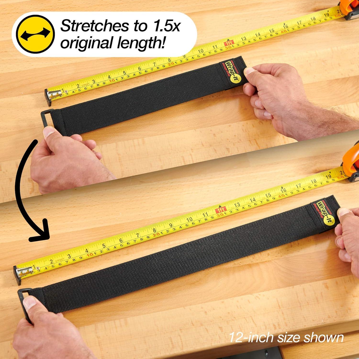 Correas Elásticas Wrap-It Storage 23 cm - 10 Piezas para Cables