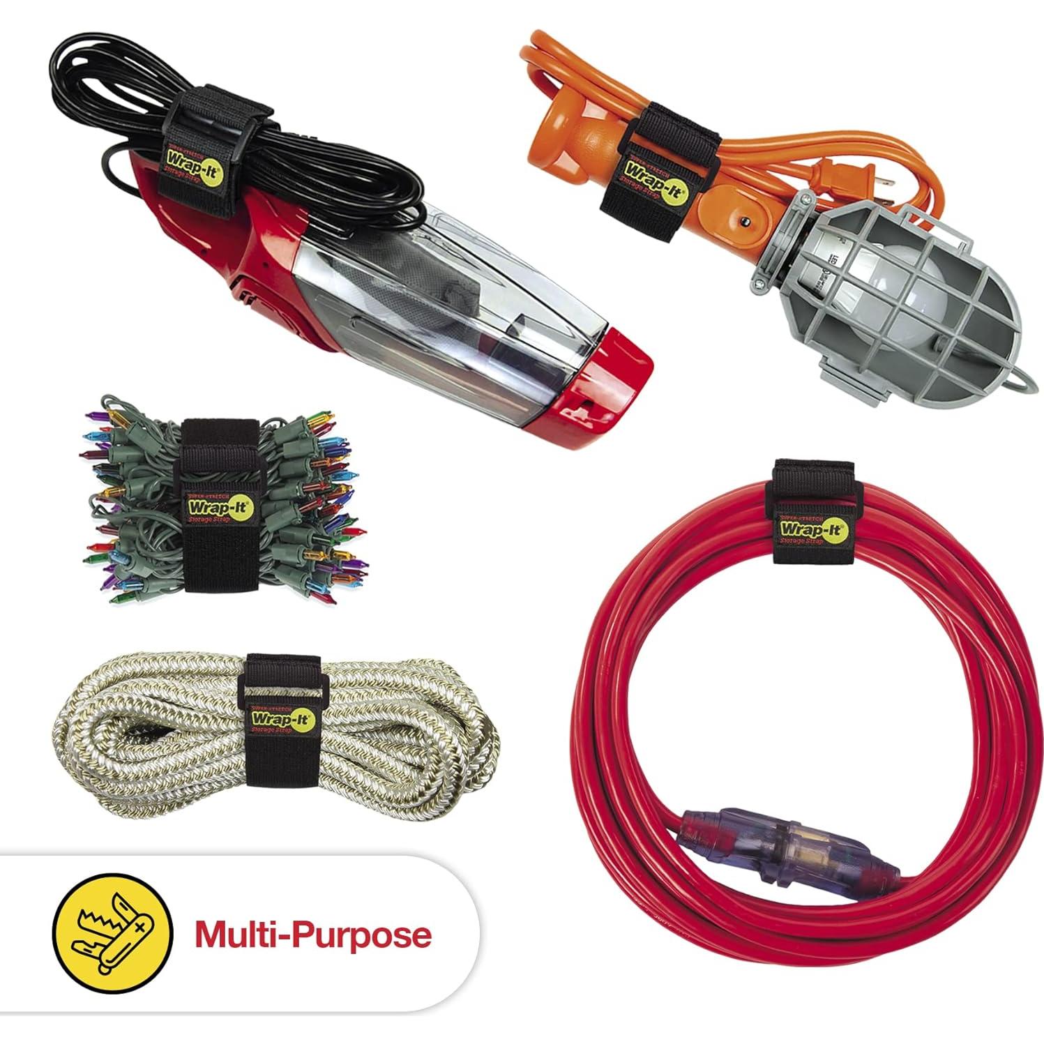 Correas Elásticas Wrap-It Storage 23 cm - 10 Piezas para Cables