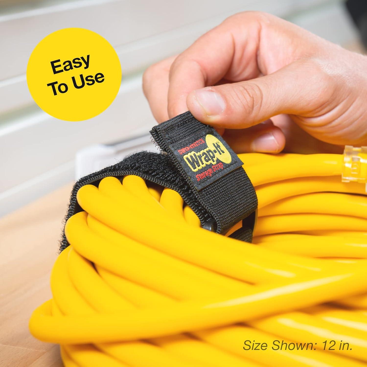 Correas Elásticas Wrap-It Storage 23 cm - 10 Piezas para Cables