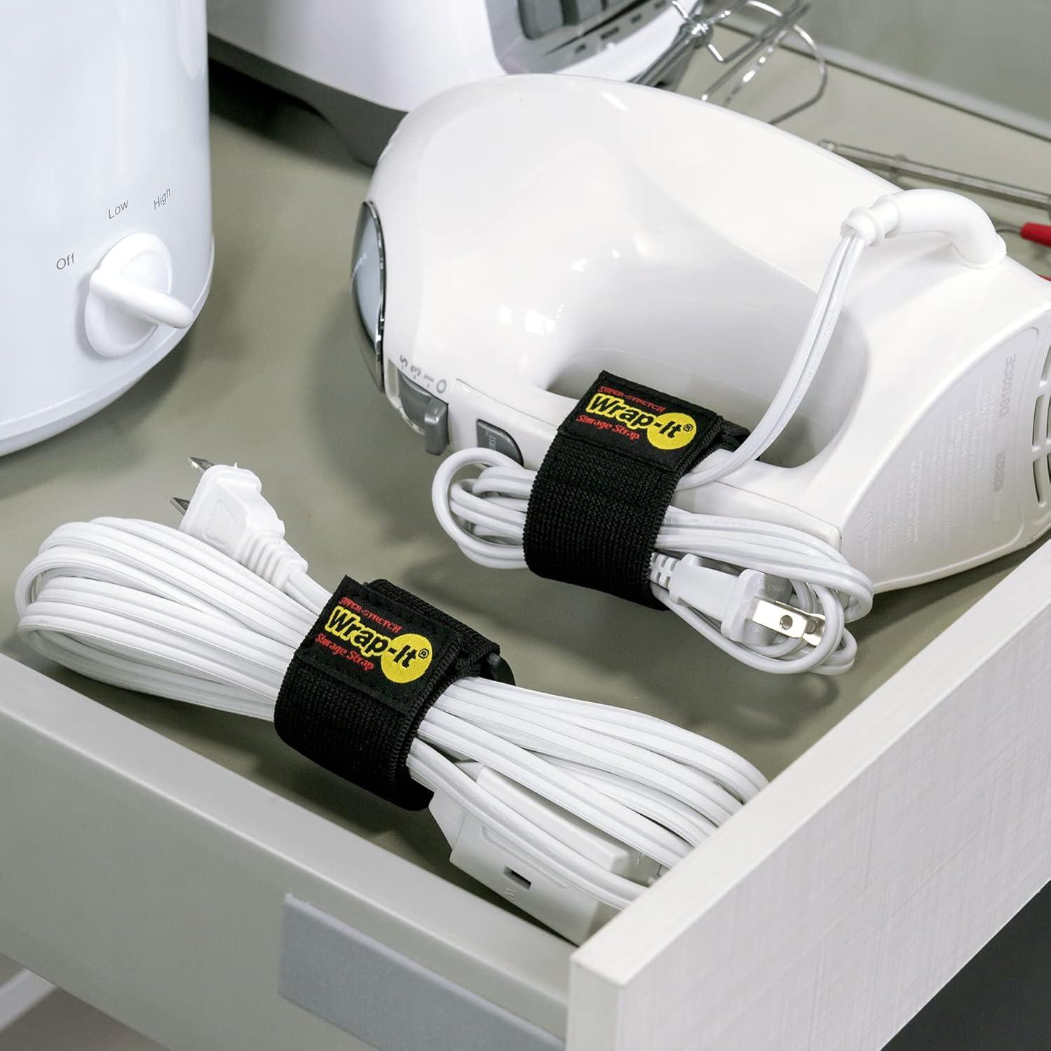 Correas Elásticas Wrap-It Storage 23 cm - 10 Piezas para Cables