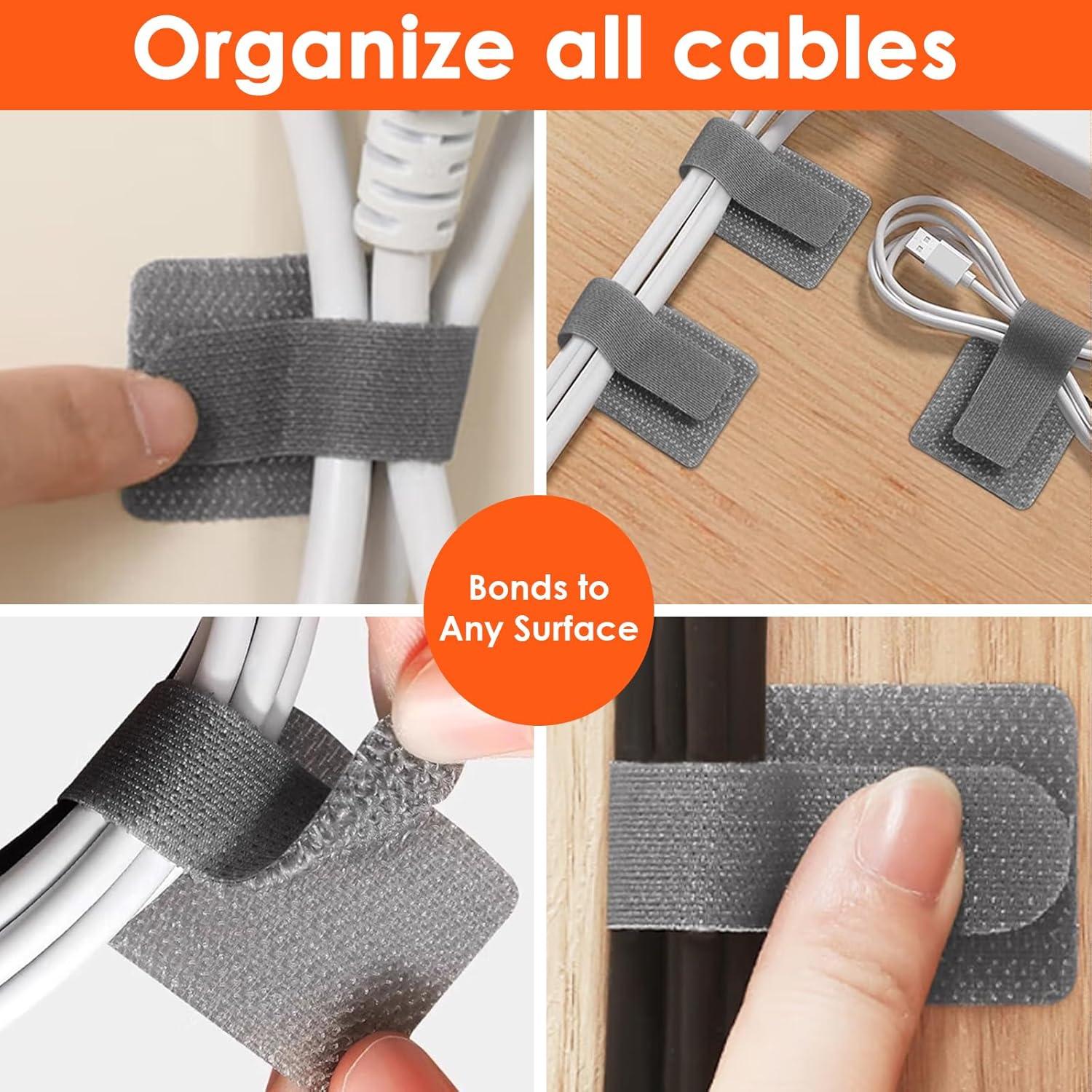 Organizador de Cables Promotion Love 40 Piezas Gris