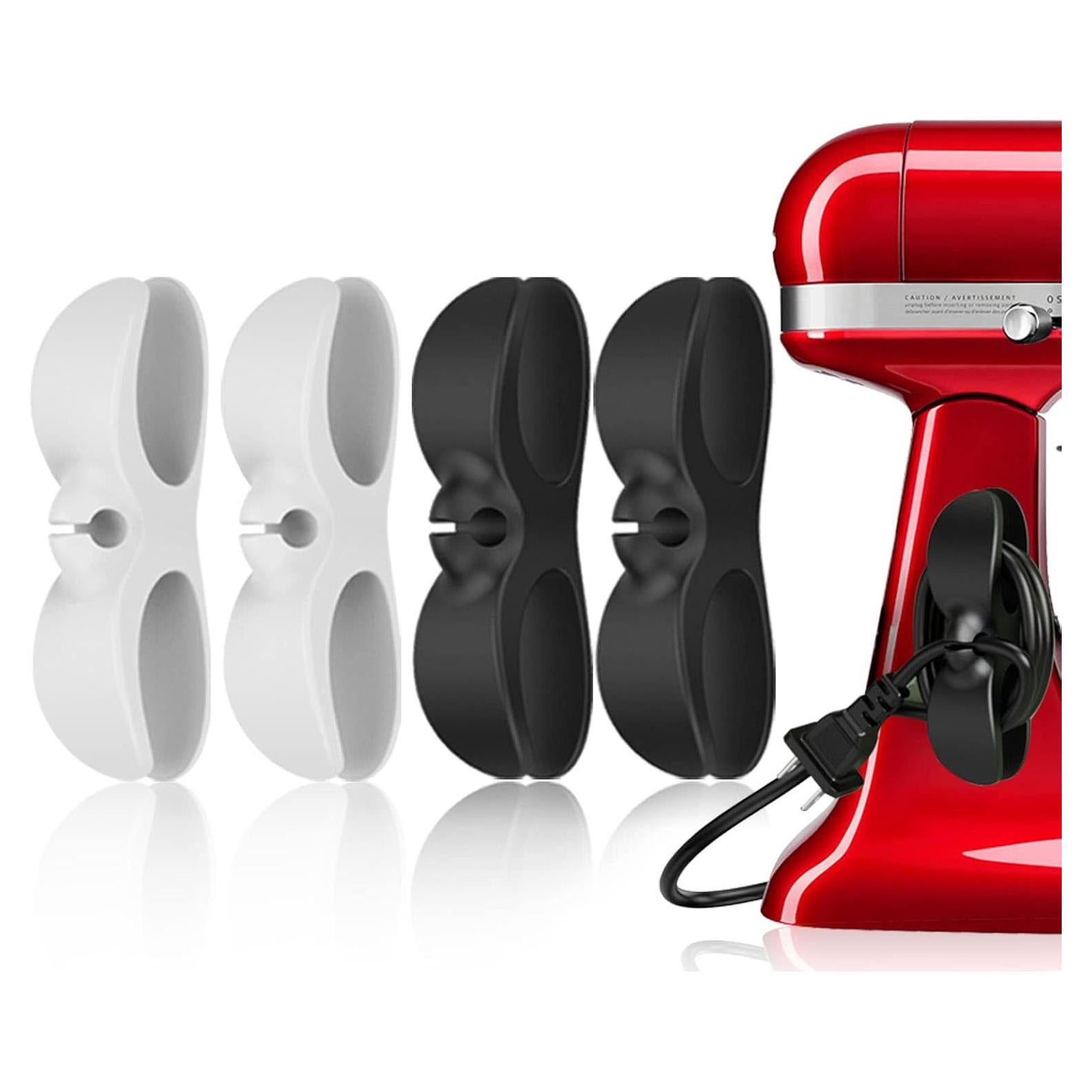 Organizador de Cables UMUST 4PCS para Electrodomésticos - Negro y Blanco