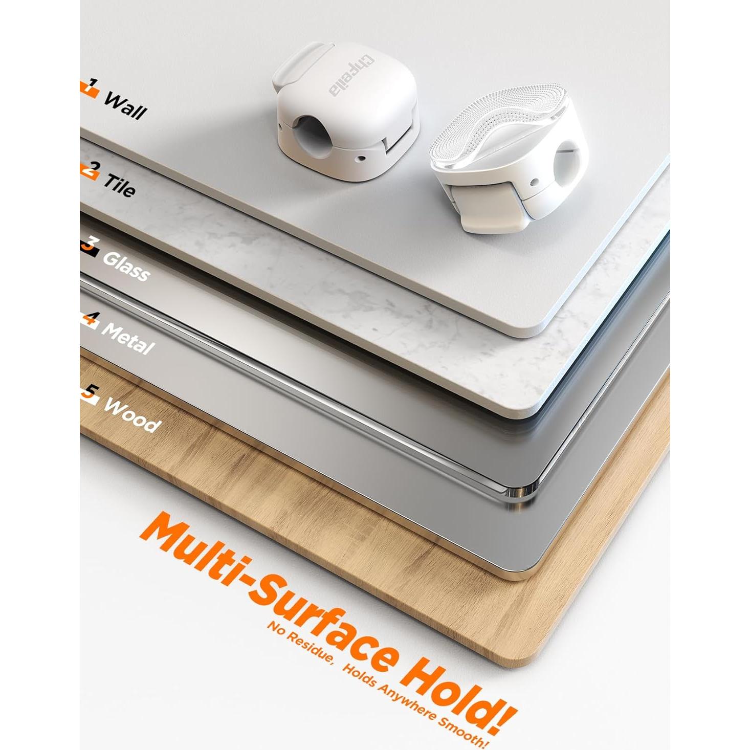 Organizador de Cables 6 Pack Chfeila - Clips Adhesivos Compactos