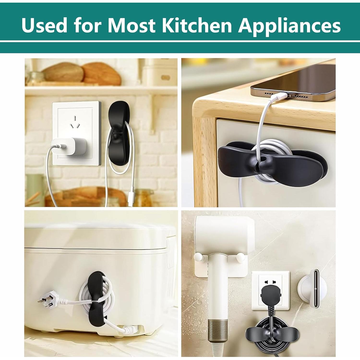 6 Organizador de Cables para Electrodomésticos Xinchunchun