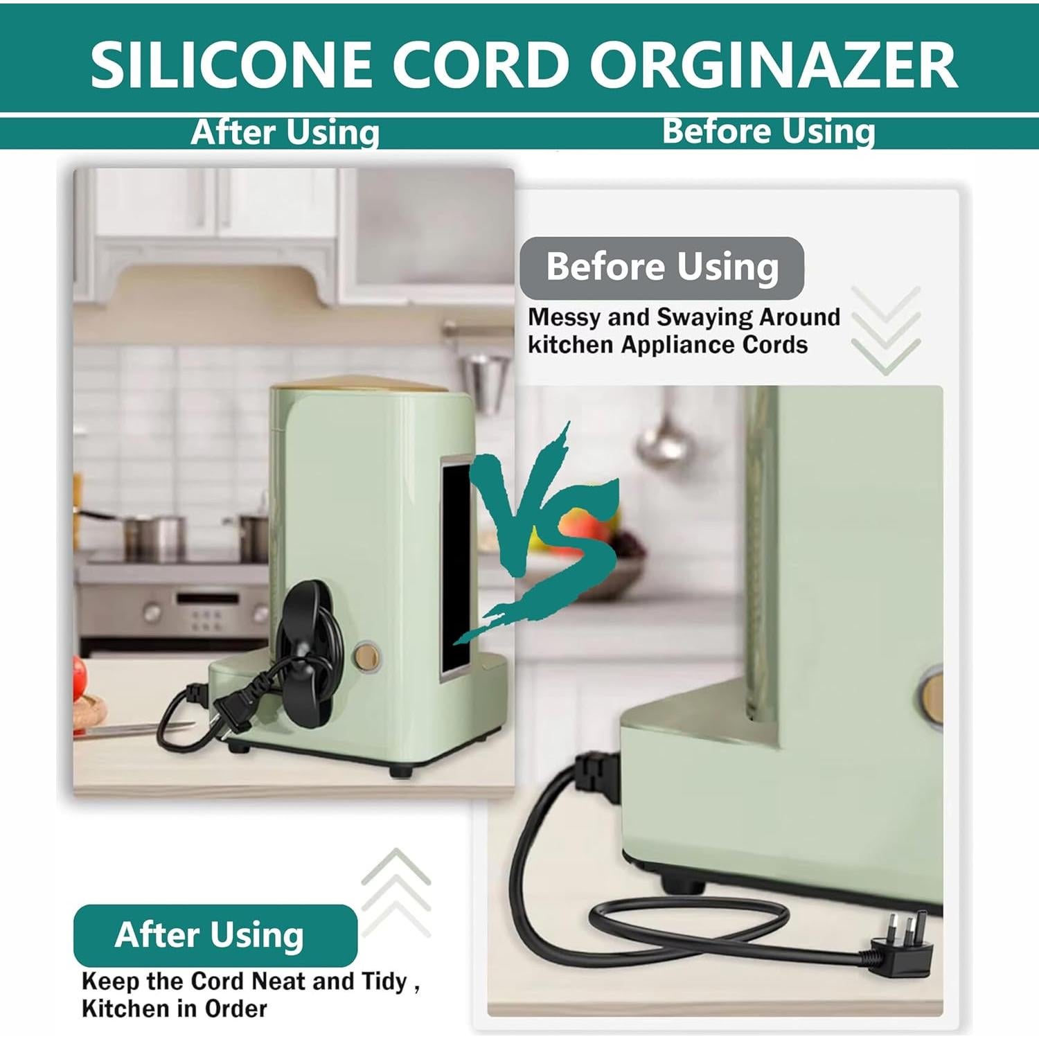 6 Organizador de Cables para Electrodomésticos Xinchunchun