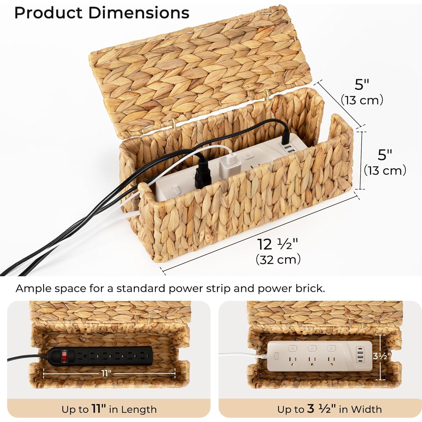 Caja de Gestión de Cables StorageWorks 31.75x12.95x12.95cm Natural