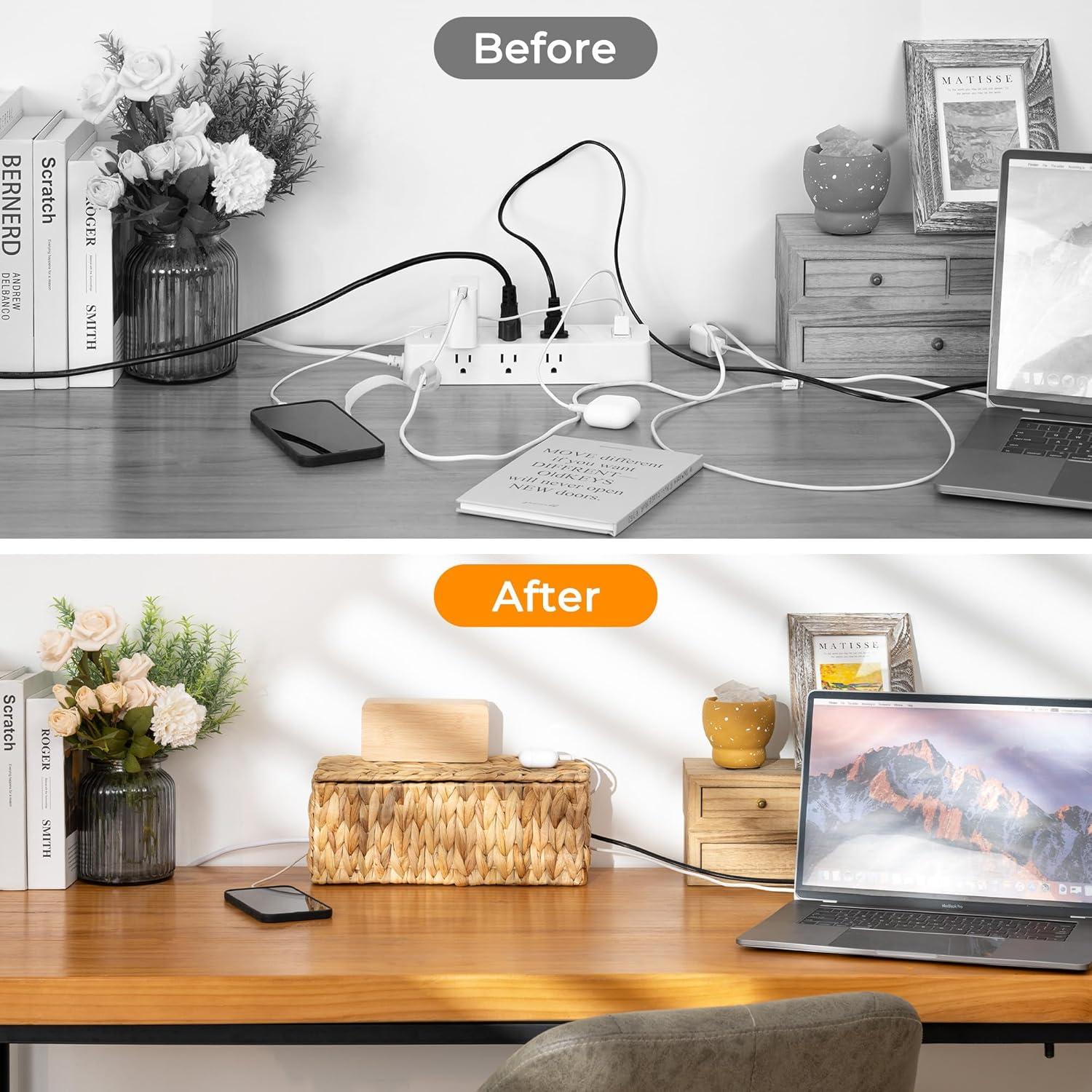 Caja de Gestión de Cables StorageWorks 31.75x12.95x12.95cm Natural