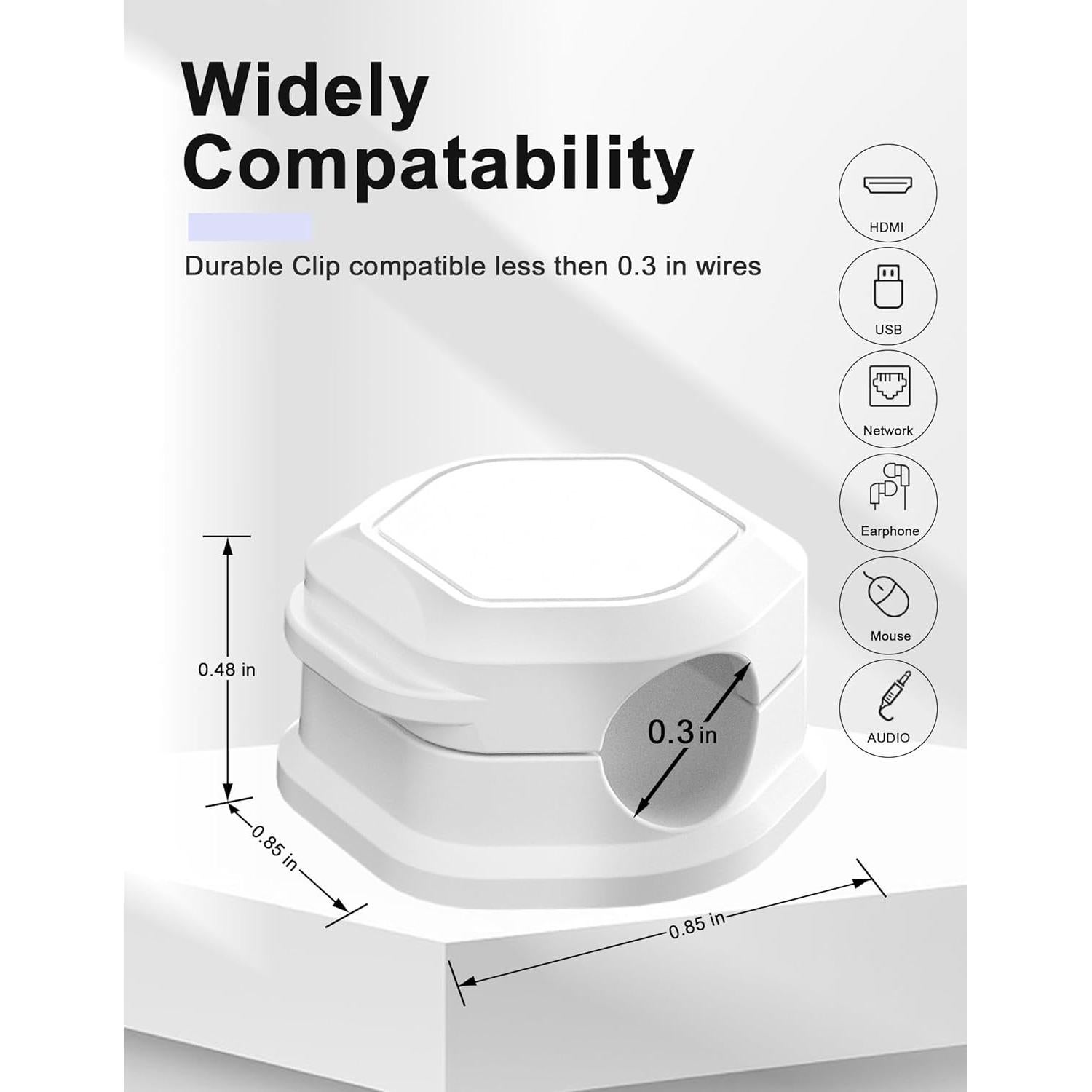 Organizador de Cables Promotion Love - Clips Magnéticos 6pcs