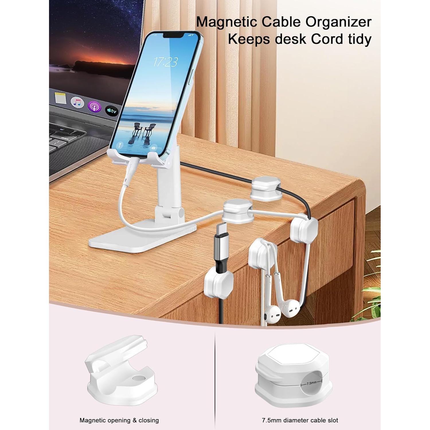 Organizador de Cables Promotion Love - Clips Magnéticos 6pcs