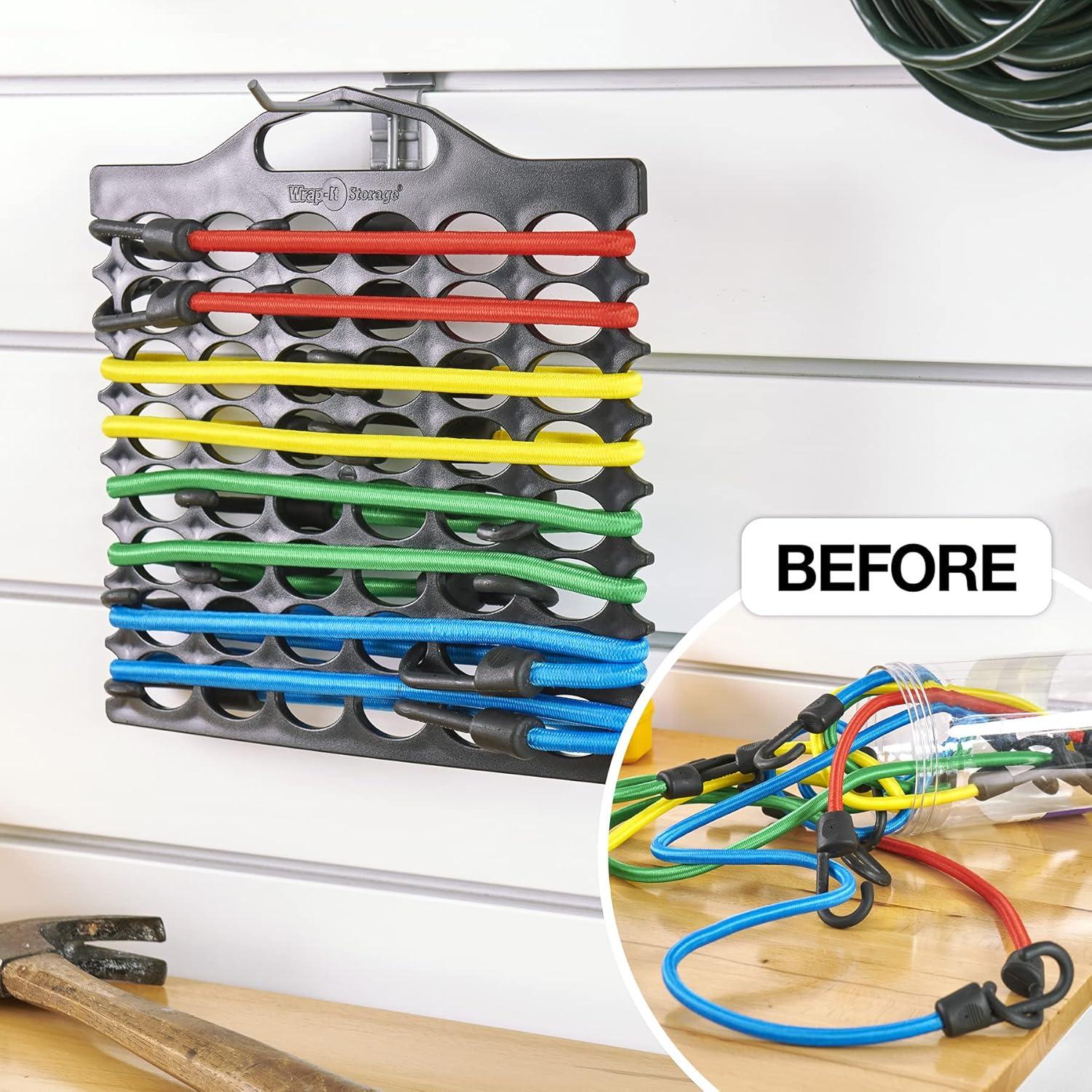 Soporte para Cuerdas Bungee Wrap-It Storage 2-Pack Negro