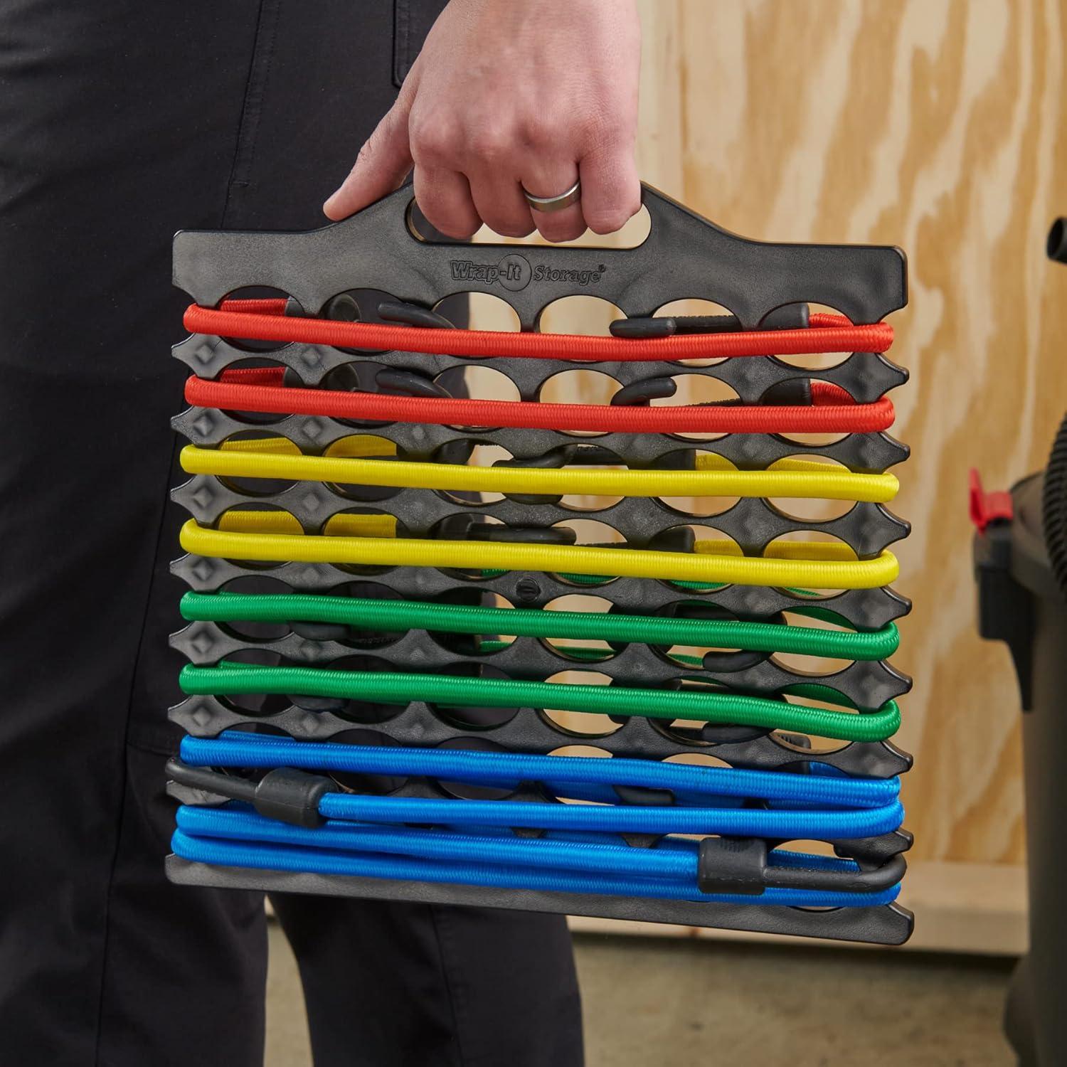 Soporte para Cuerdas Bungee Wrap-It Storage 2-Pack Negro