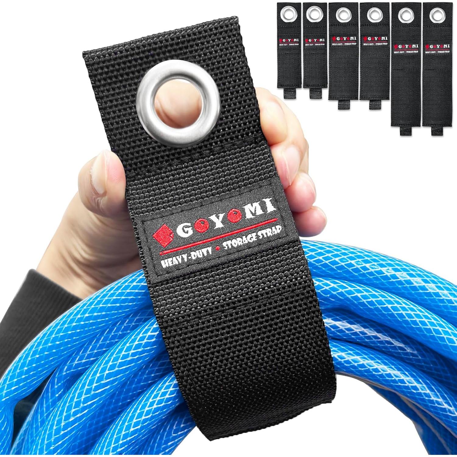 Paquete de 6 correas de almacenamiento GOYOMI - Nylon 25.4-43.2 cm