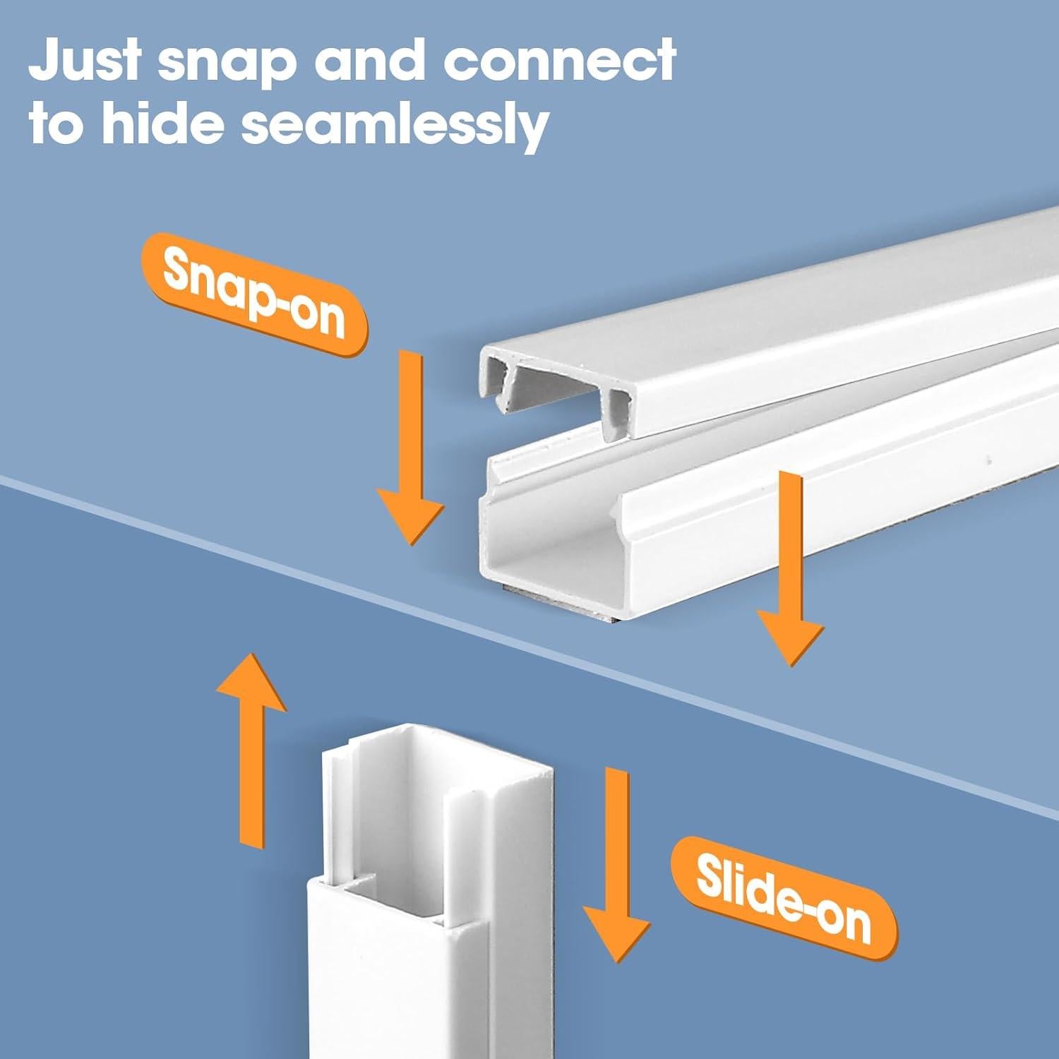 Kit de ocultación de cables YesBes 295.3 cm Blanco