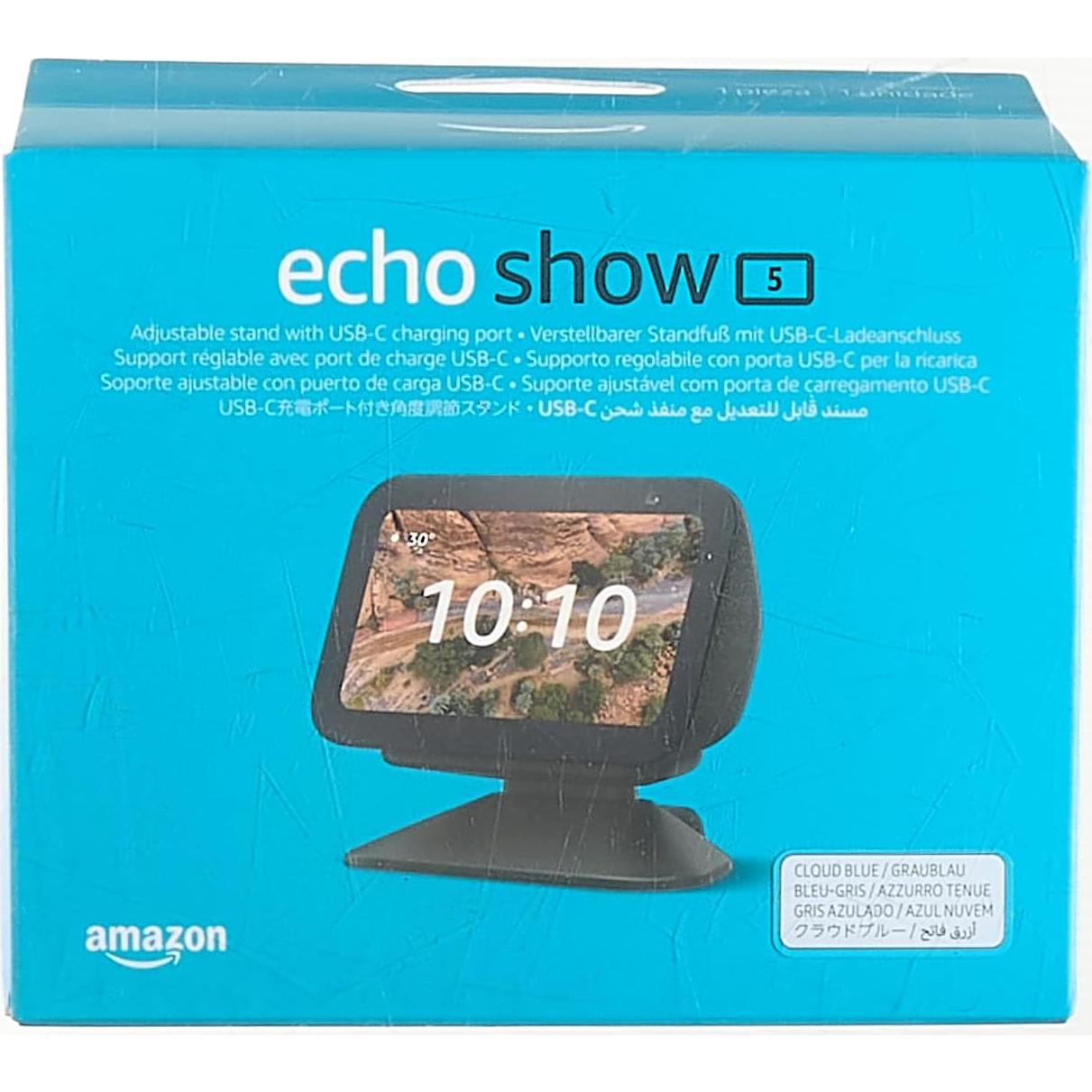 Soporte Ajustable para Echo Show 5 3ra Gen con Carga USB-C
