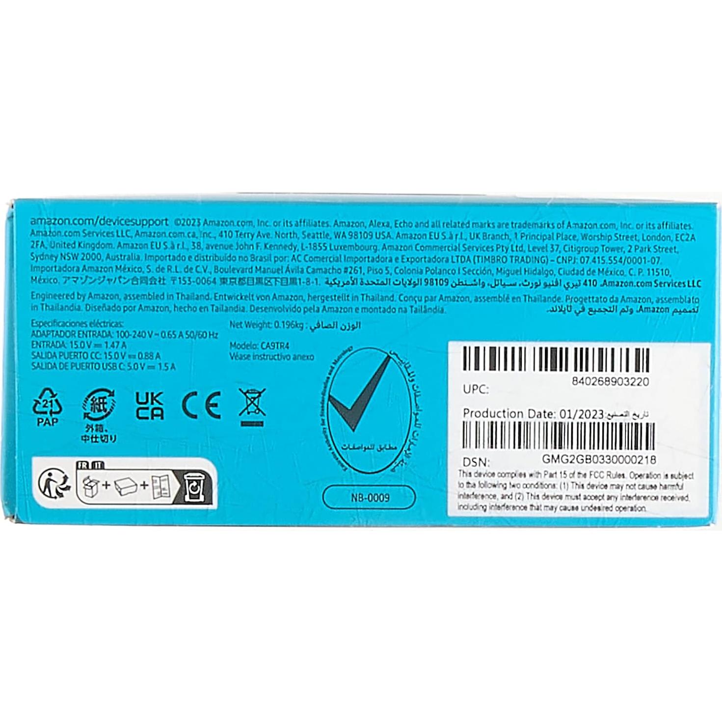 Soporte Ajustable para Echo Show 5 3ra Gen con Carga USB-C