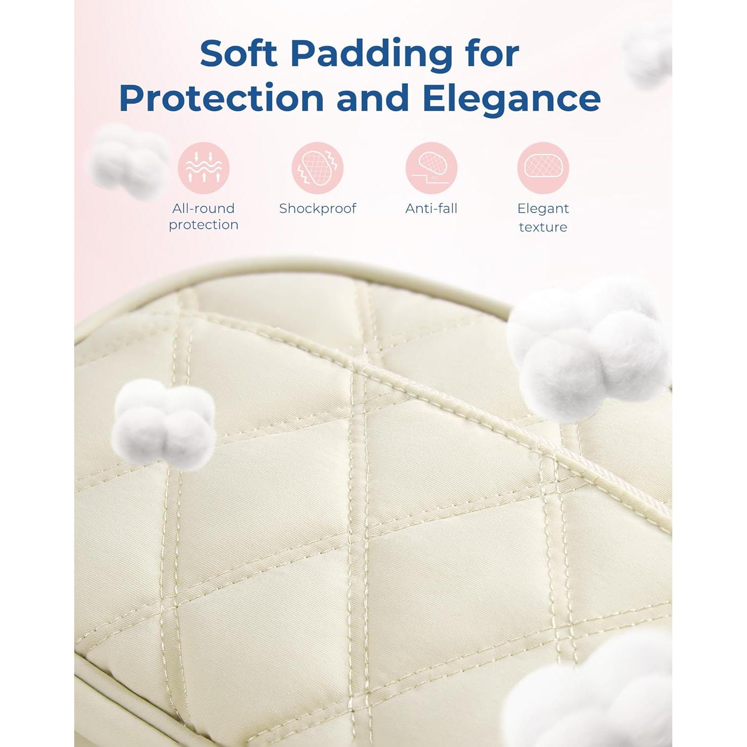 Organizador de Cables de Viaje BAGSMART Beige 21.2x12.7cm