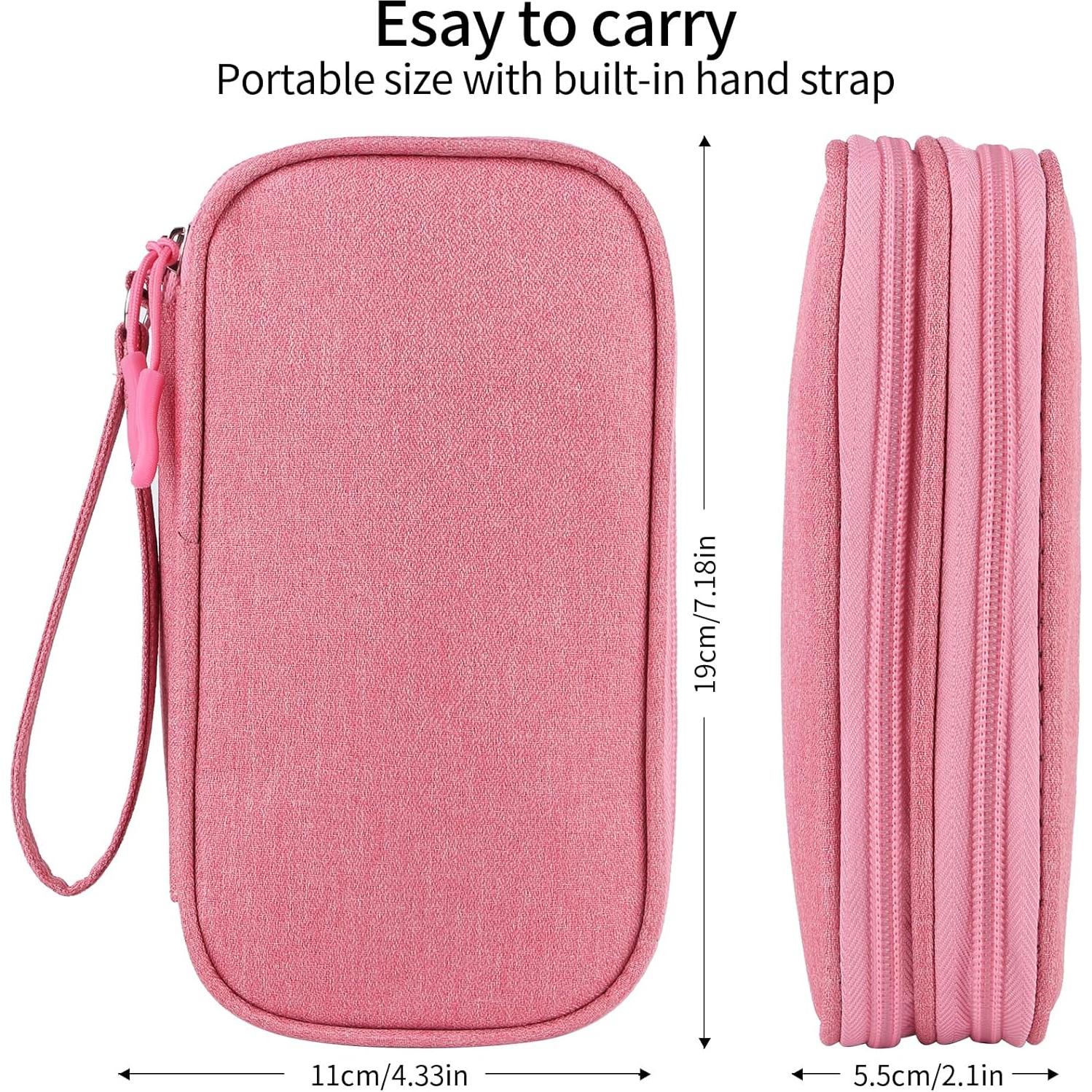 Bolsa Organizadora de Electrónicos JIAKAI Rosa 19x11x5.5cm