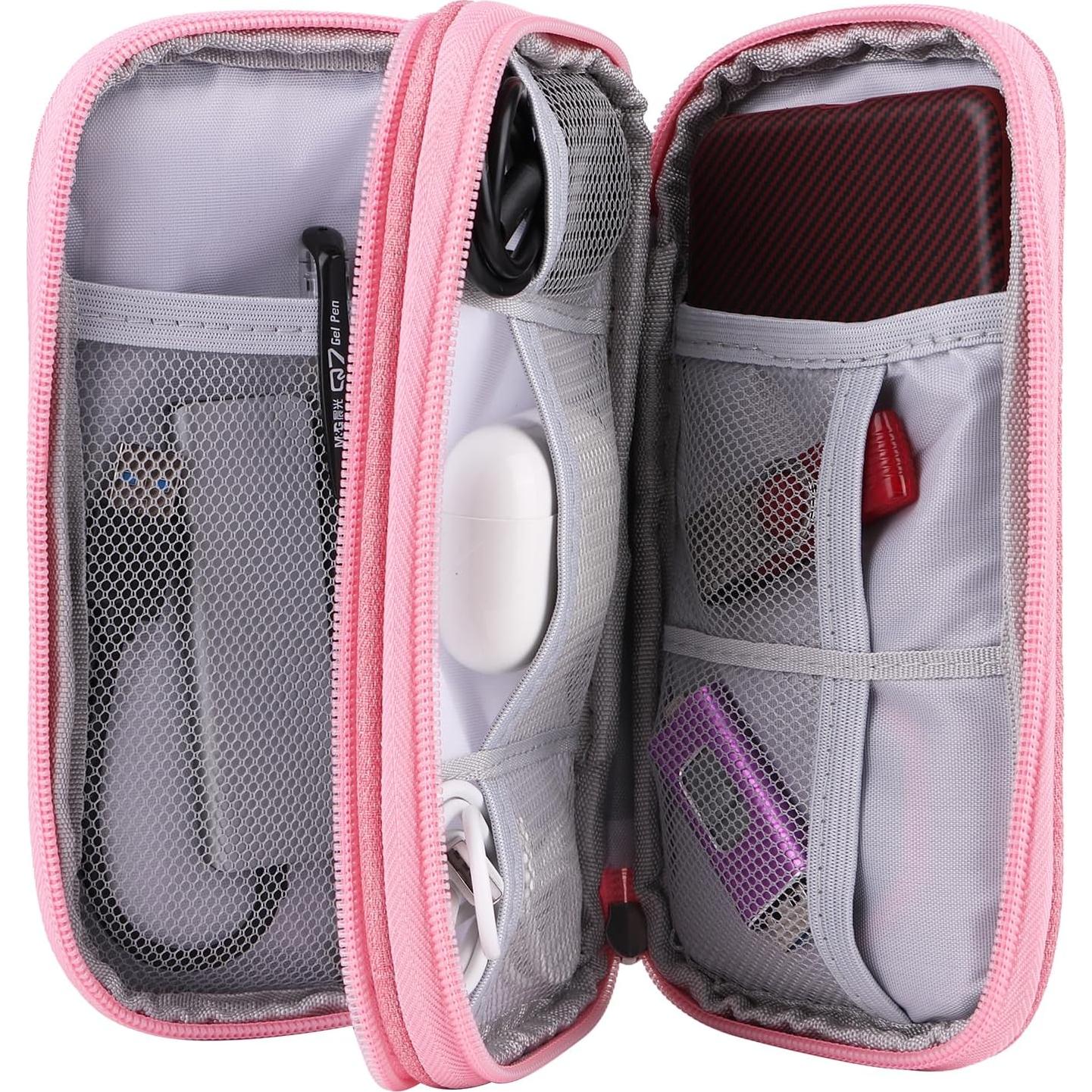 Bolsa Organizadora de Electrónicos JIAKAI Rosa 19x11x5.5cm