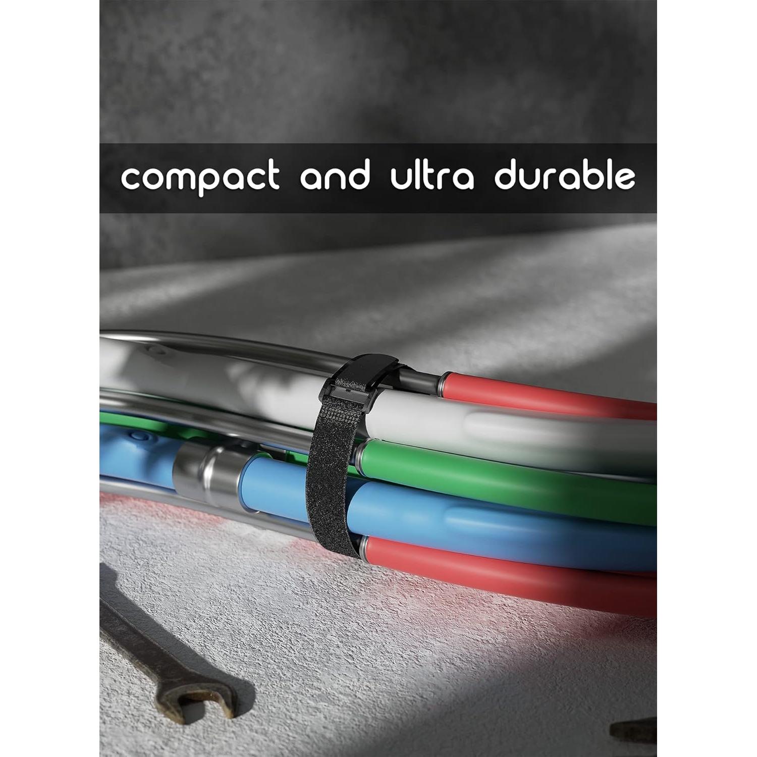 Correasa de Cable Reutilizables Aidunmis 24 Piezas 30.48 cm