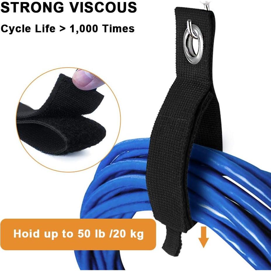 6 Organizadores de Cable Kadden Nylon 26.9 cm 22 kg