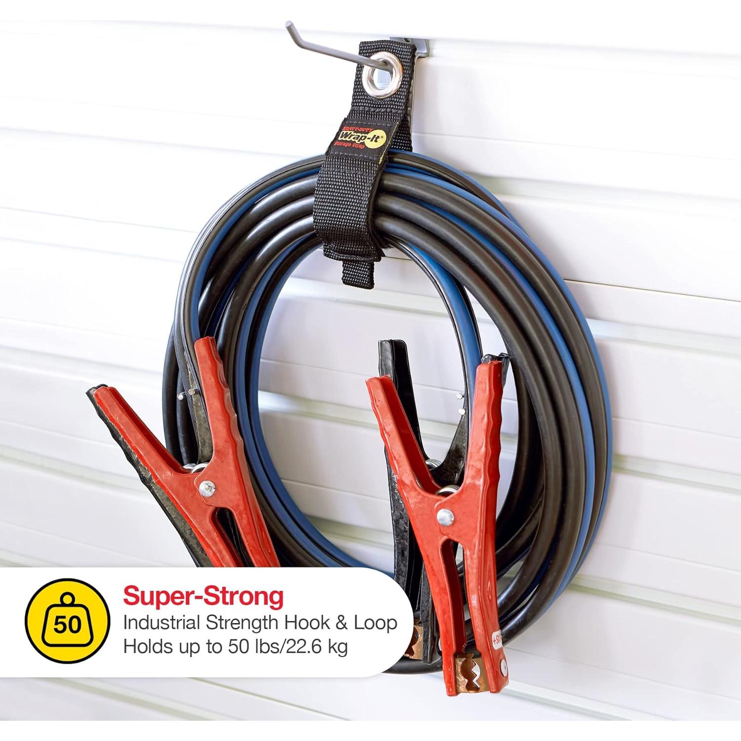 Correas de Almacenamiento Wrap-It 10" Plata - 6-Pack Resistentes