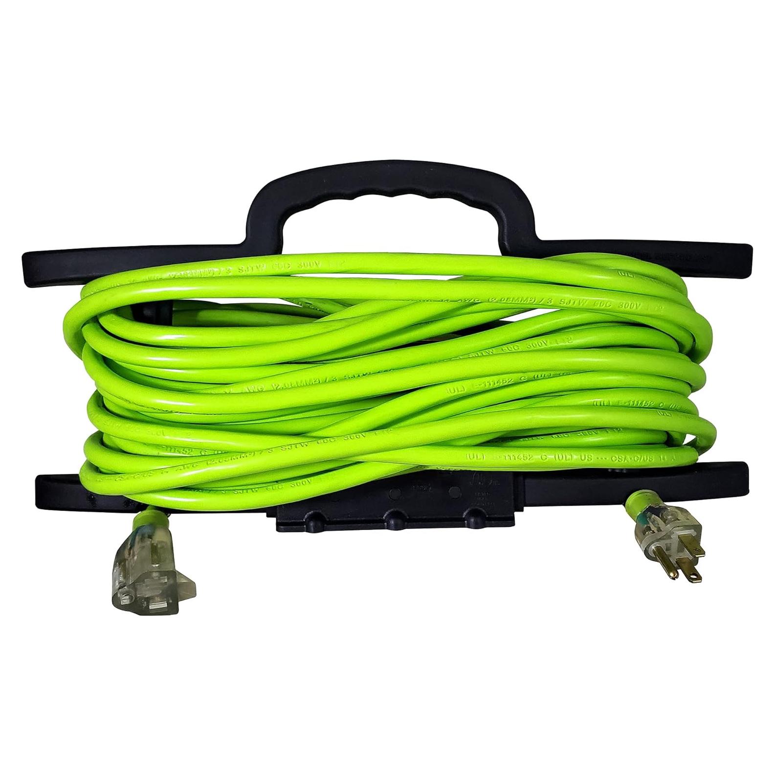 Enrollador de Cable USW 15.24m con 3 Salidas AC y USB