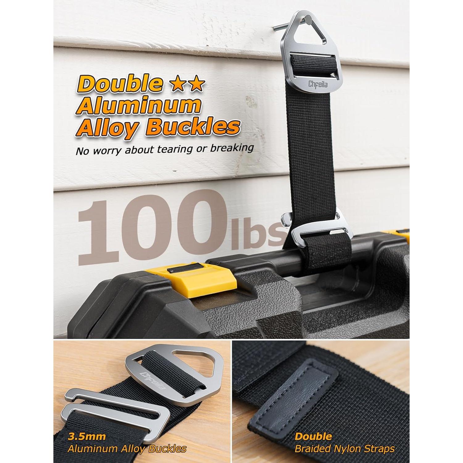 Organizador de Cables Chfeila - Paquete de 4 Ajustable 35-45cm