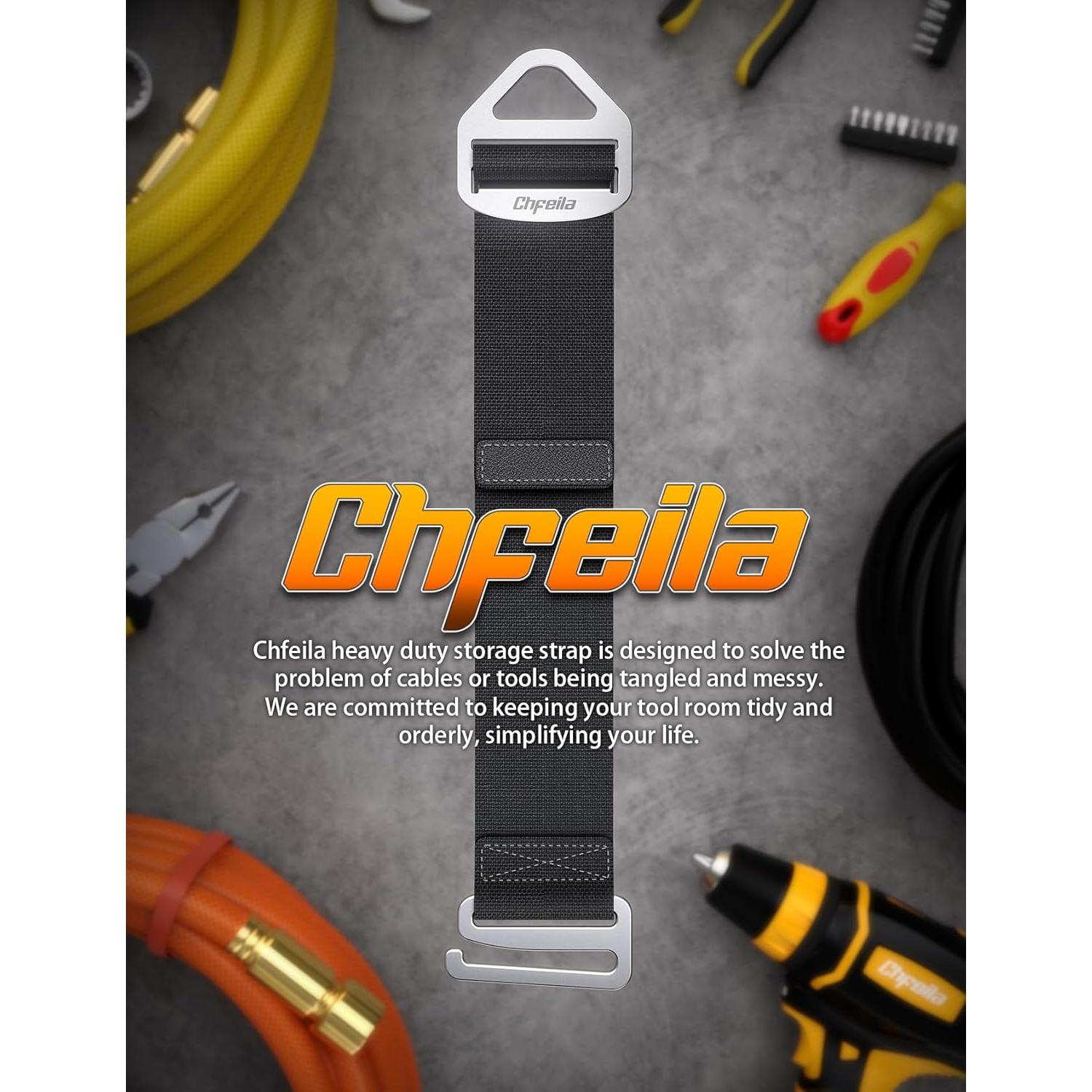 Organizador de Cables Chfeila - Paquete de 4 Ajustable 35-45cm