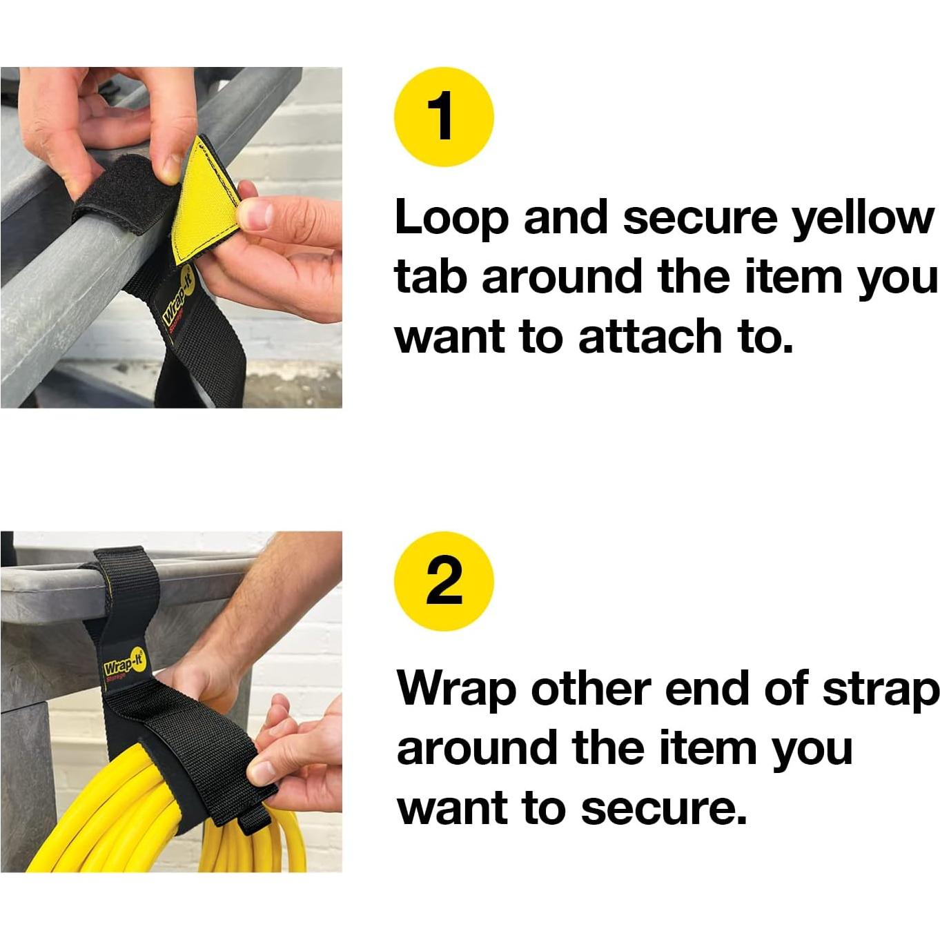 Correas Dobles Wrap-It Storage 30.48 cm Paquete de 6