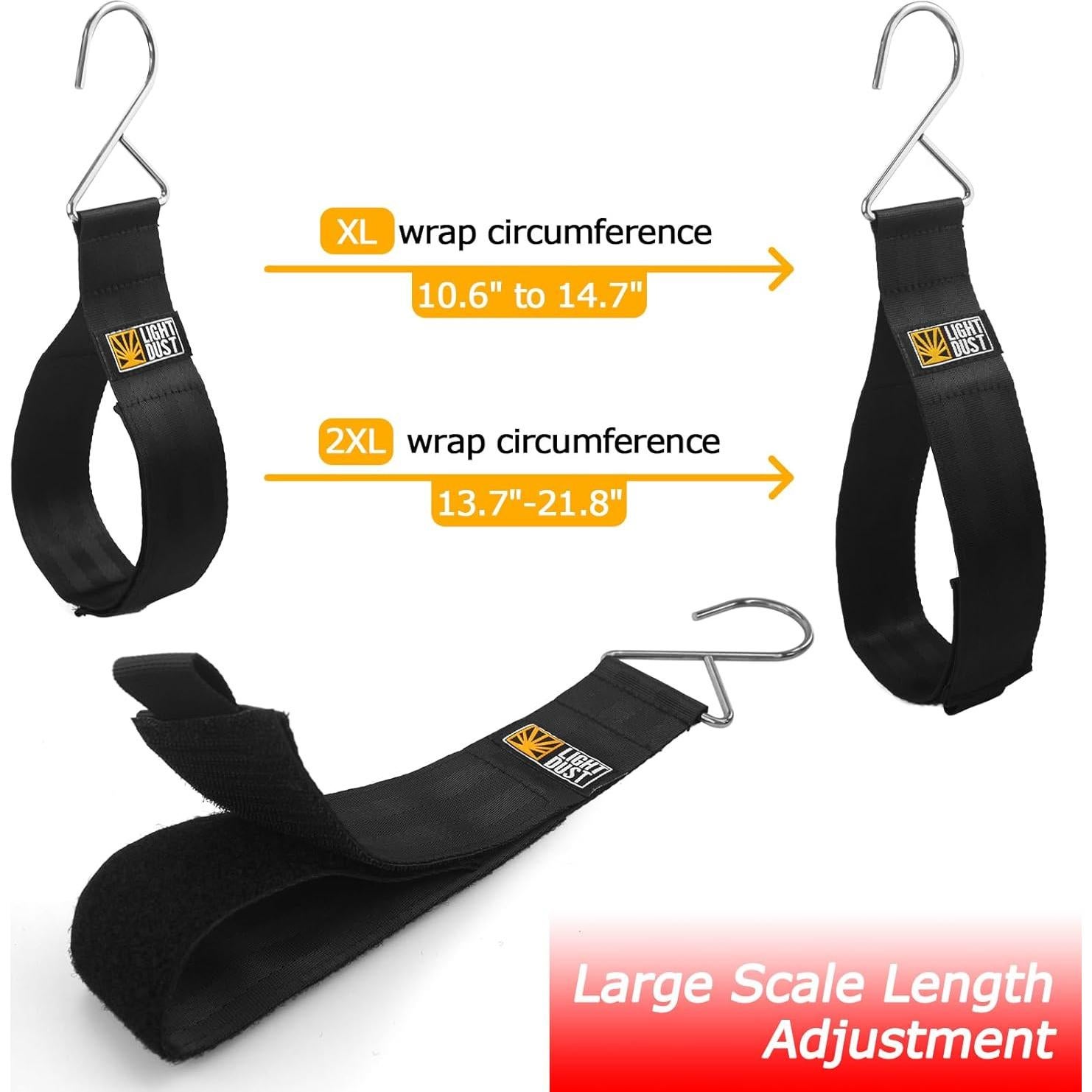 Soporte de Cuerda Colgante LIGHT DUST 10 Piezas 55 cm Negro