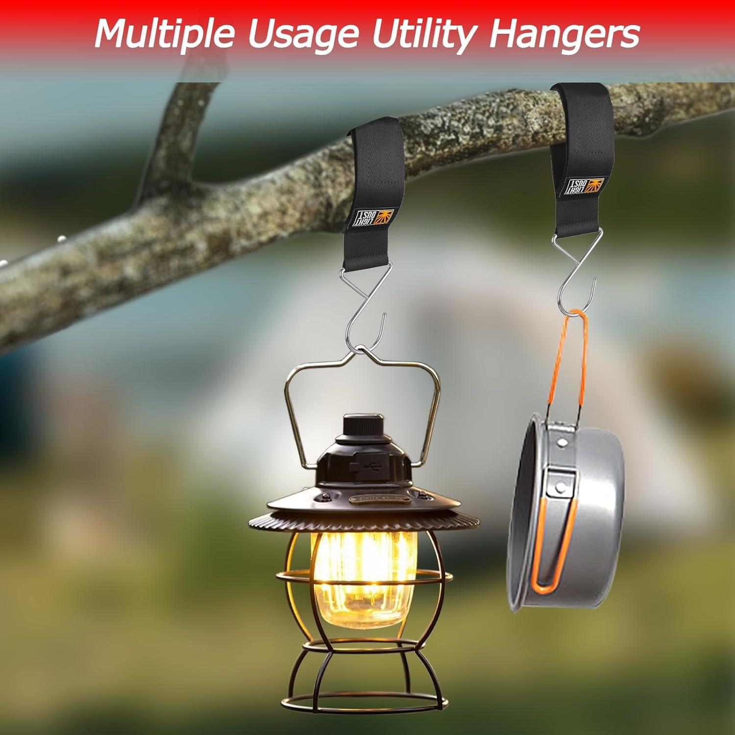 Soporte de Cuerda Colgante LIGHT DUST 10 Piezas 55 cm Negro