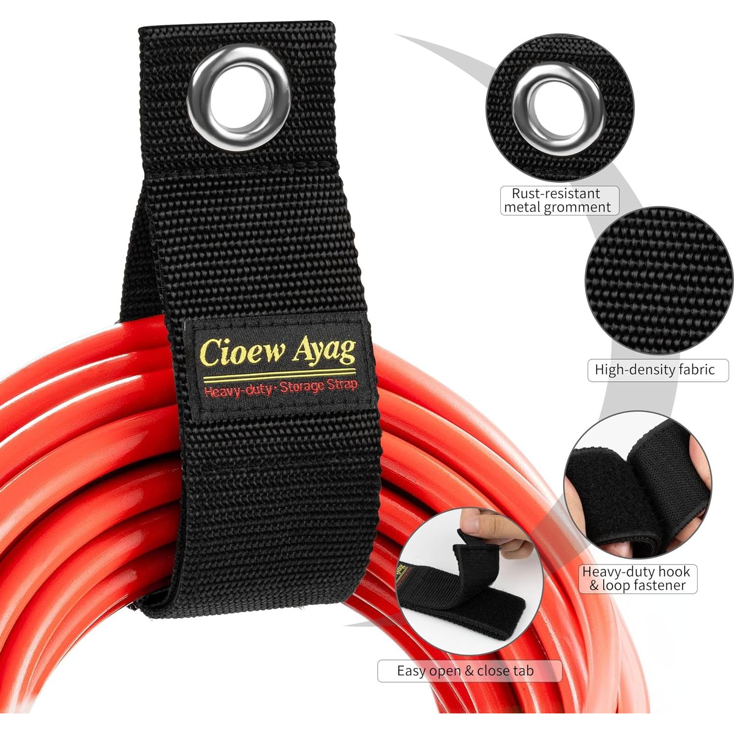 6 Correas de Almacenamiento Cioew Ayag para Cables 43 cm