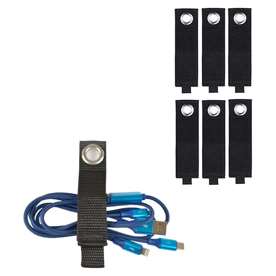 Correas de Almacenamiento HUAHAITGCH 17.78 cm Ajustables (Paquete de 6)