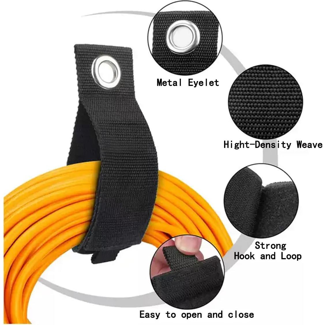 Correas de Almacenamiento HUAHAITGCH 17.78 cm Ajustables (Paquete de 6)