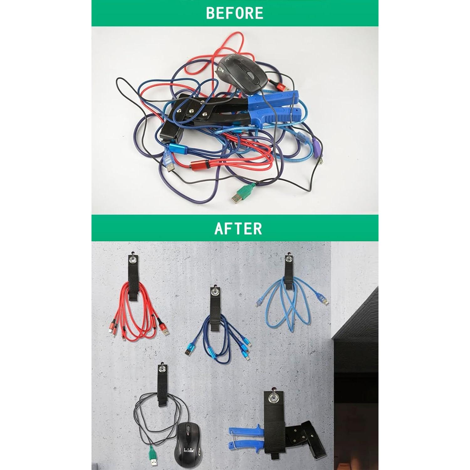 Correas de Almacenamiento HUAHAITGCH 17.78 cm Ajustables (Paquete de 6)