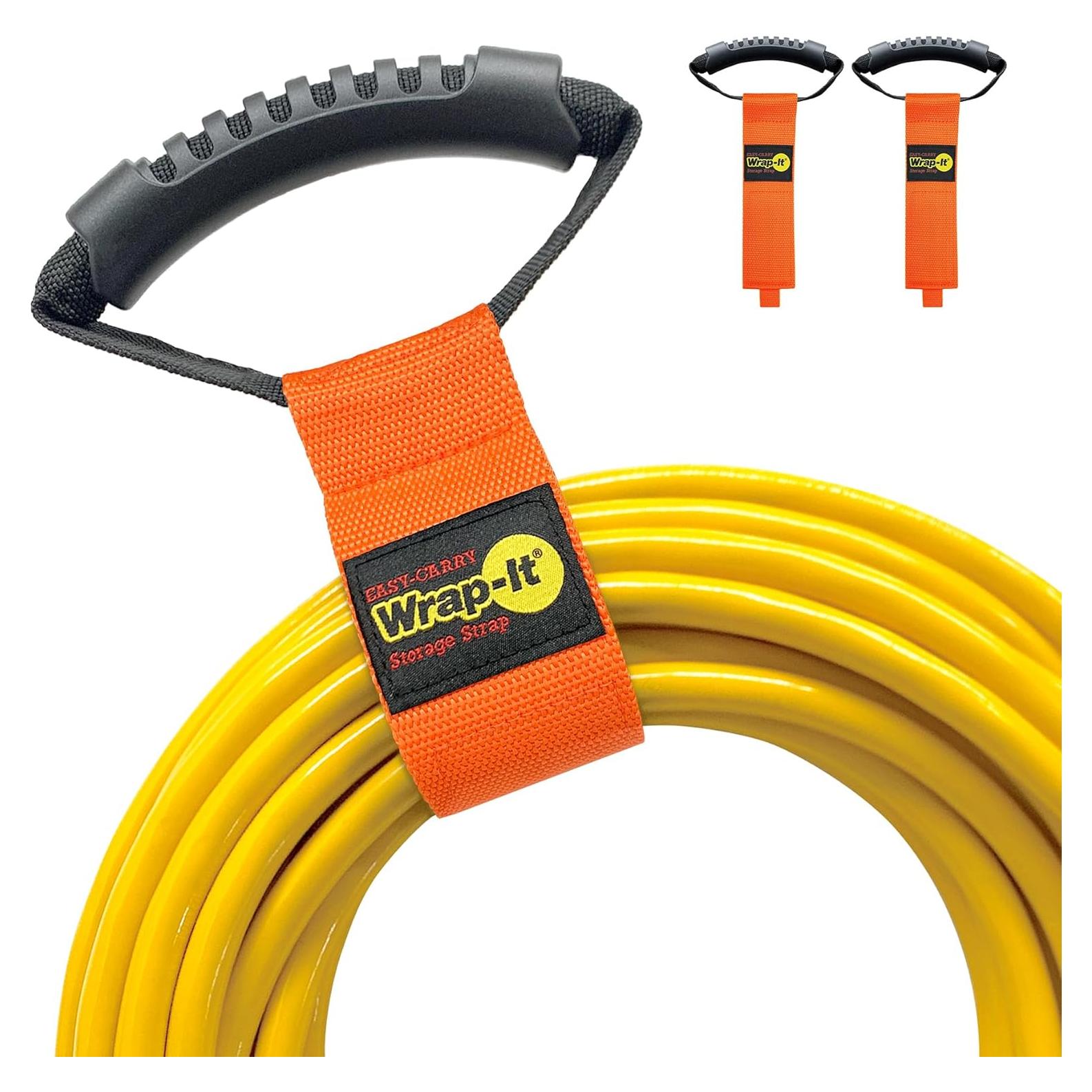 Correa de Almacenamiento Wrap-It 43 cm Naranja Brillante - 2 Pack