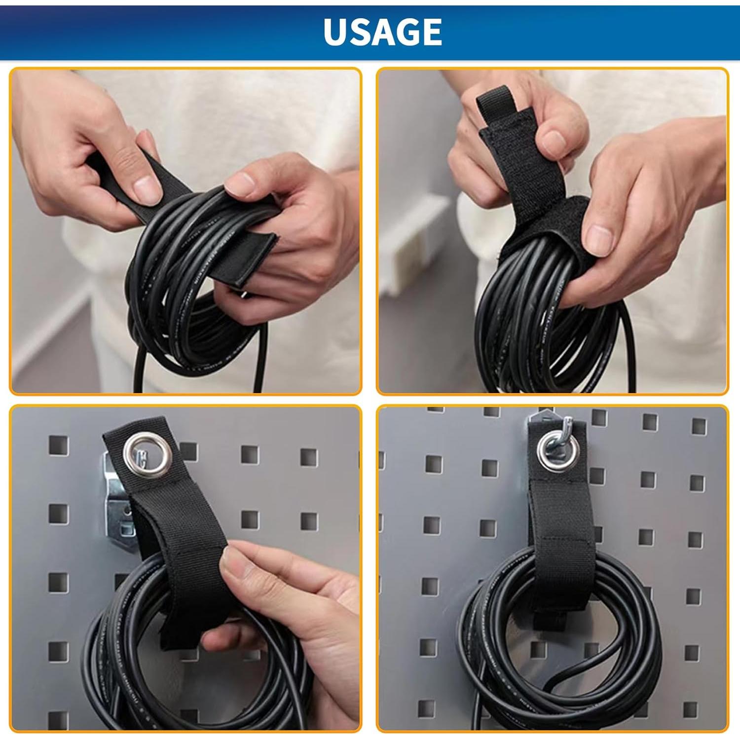 Correas de Almacenamiento Xuuza 43 cm - Paquete de 8 Organizador