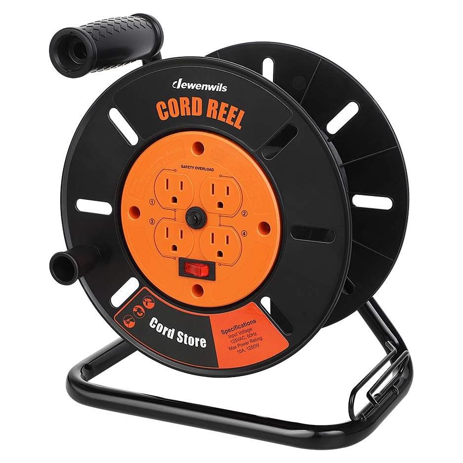 Carrete de Almacenamiento de Cable DEWENWILS 30.48m 10A
