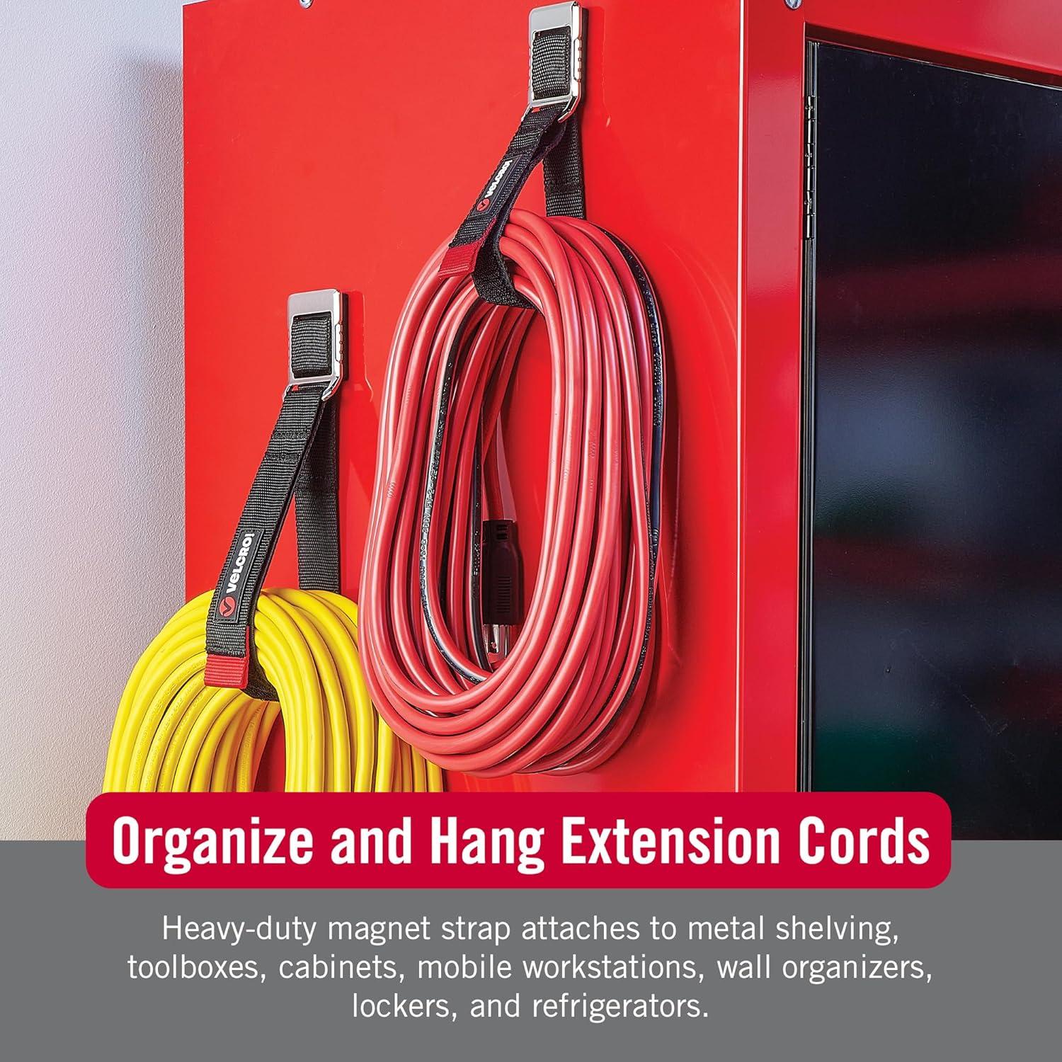 Correa Magnética de Almacenamiento Velcro 61cm Soporta 6.8kg