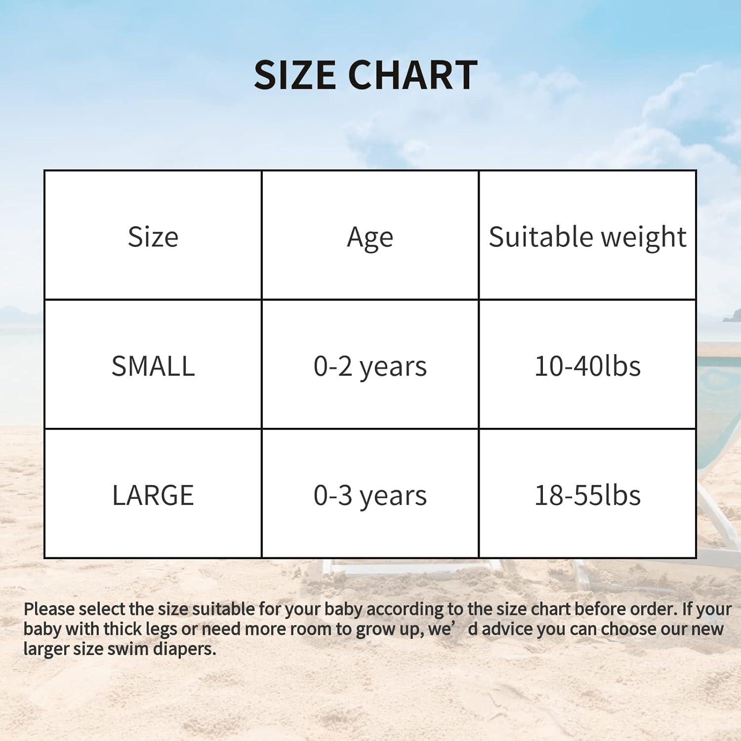 Pañales de Natación Reutilizables ALVABABY 2 Pcs Pequeño