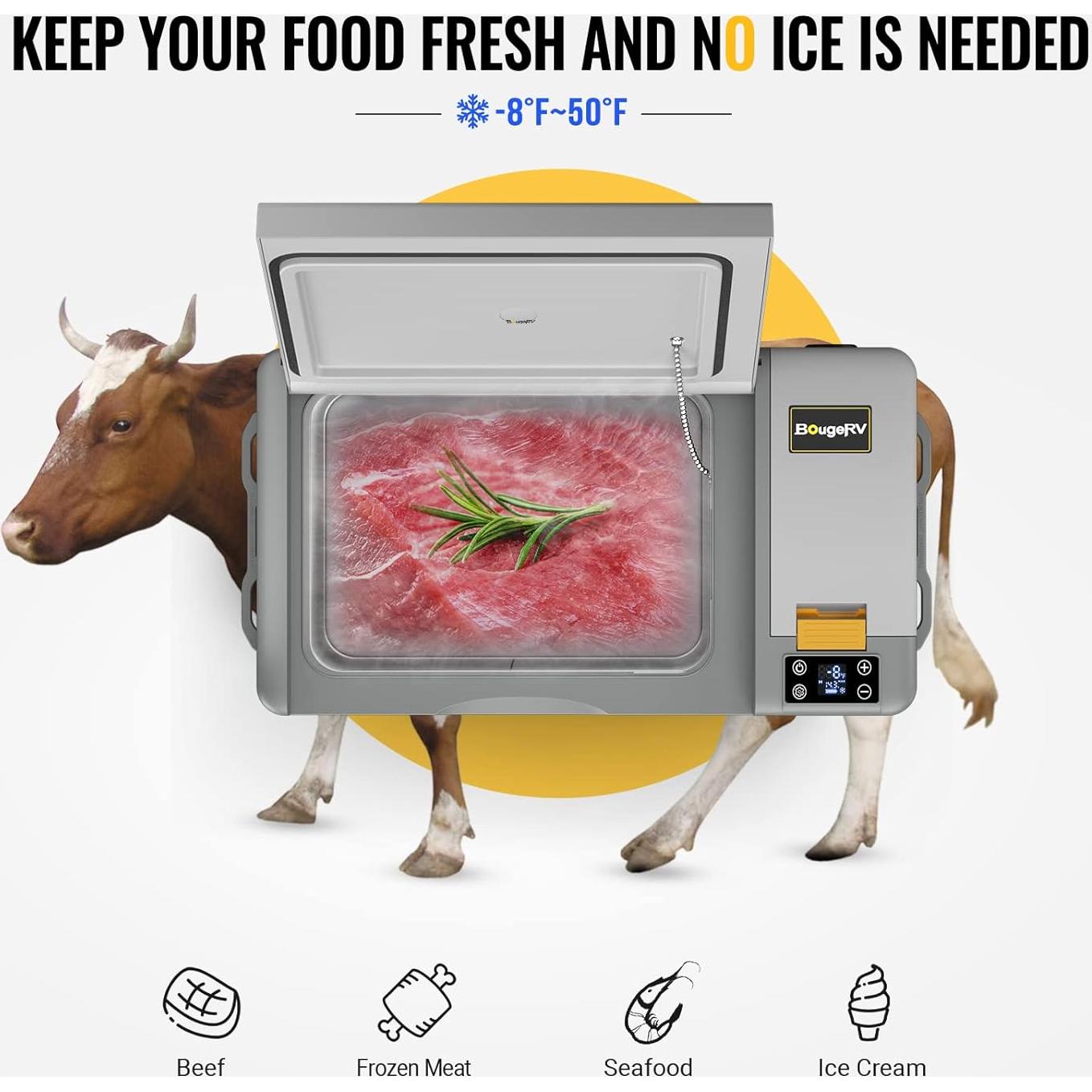 Refrigerador Portátil BougeRV CRPRO 30L 12V Compresor