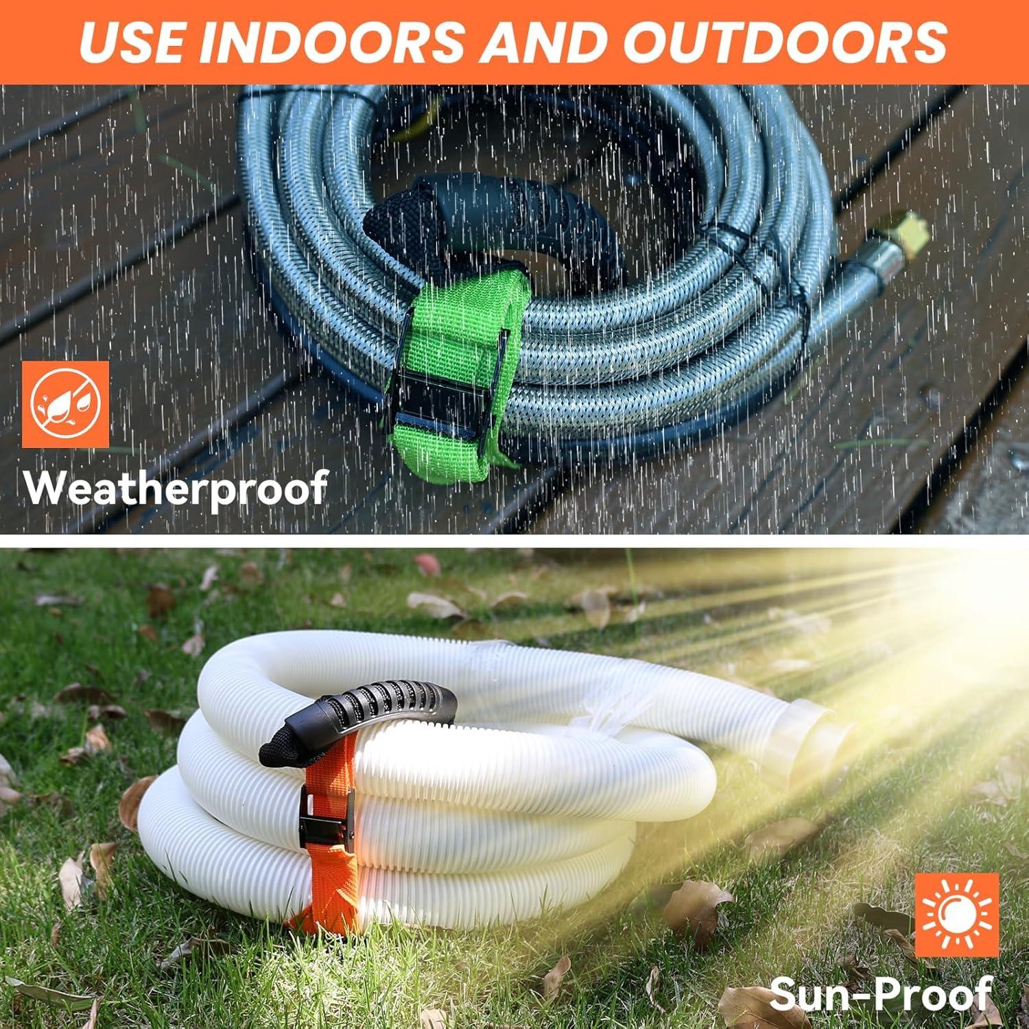 Correas de Almacenamiento KVTTOZA 3 Pcs Ajustables 89cm