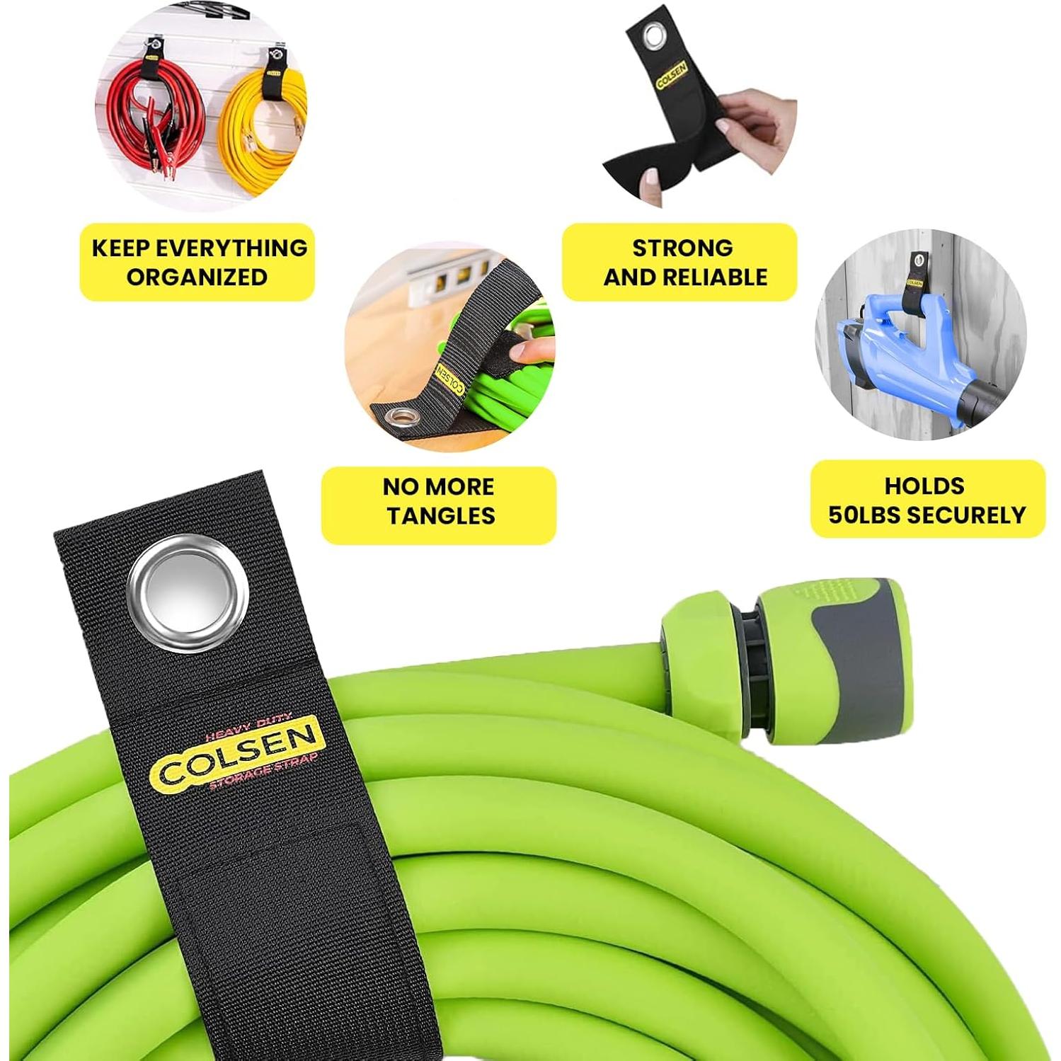 Correas de Almacenamiento Colsen 10" (6 Pack) para Cables y Mangueras