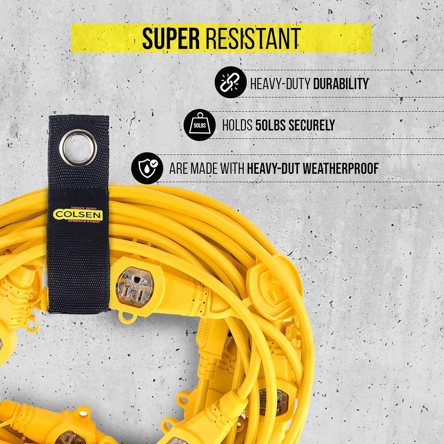 Correas de Almacenamiento Colsen 10" (6 Pack) para Cables y Mangueras