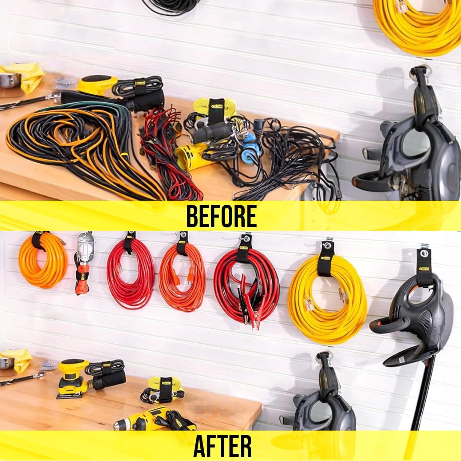 Correas de Almacenamiento Colsen 10" (6 Pack) para Cables y Mangueras