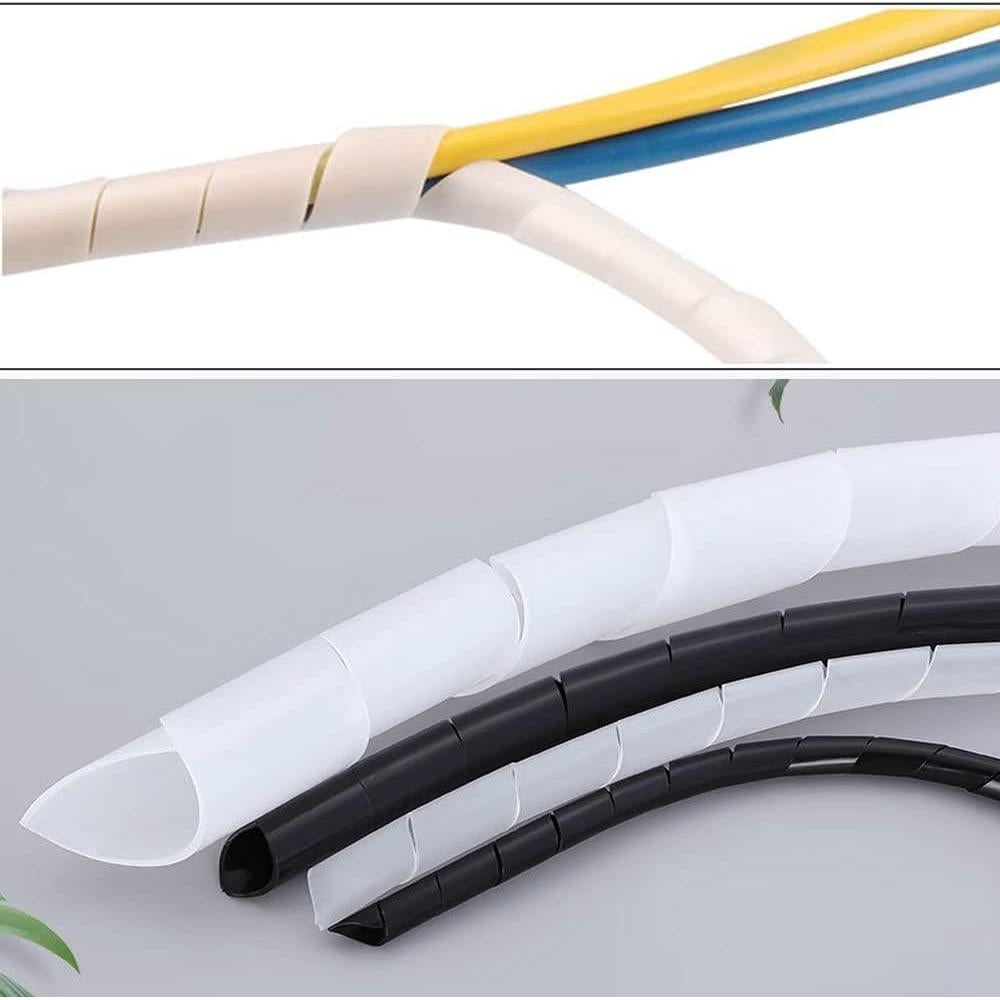 Envoltura de Cable Espiral Tsurpcao 12mm 10.06m Negro