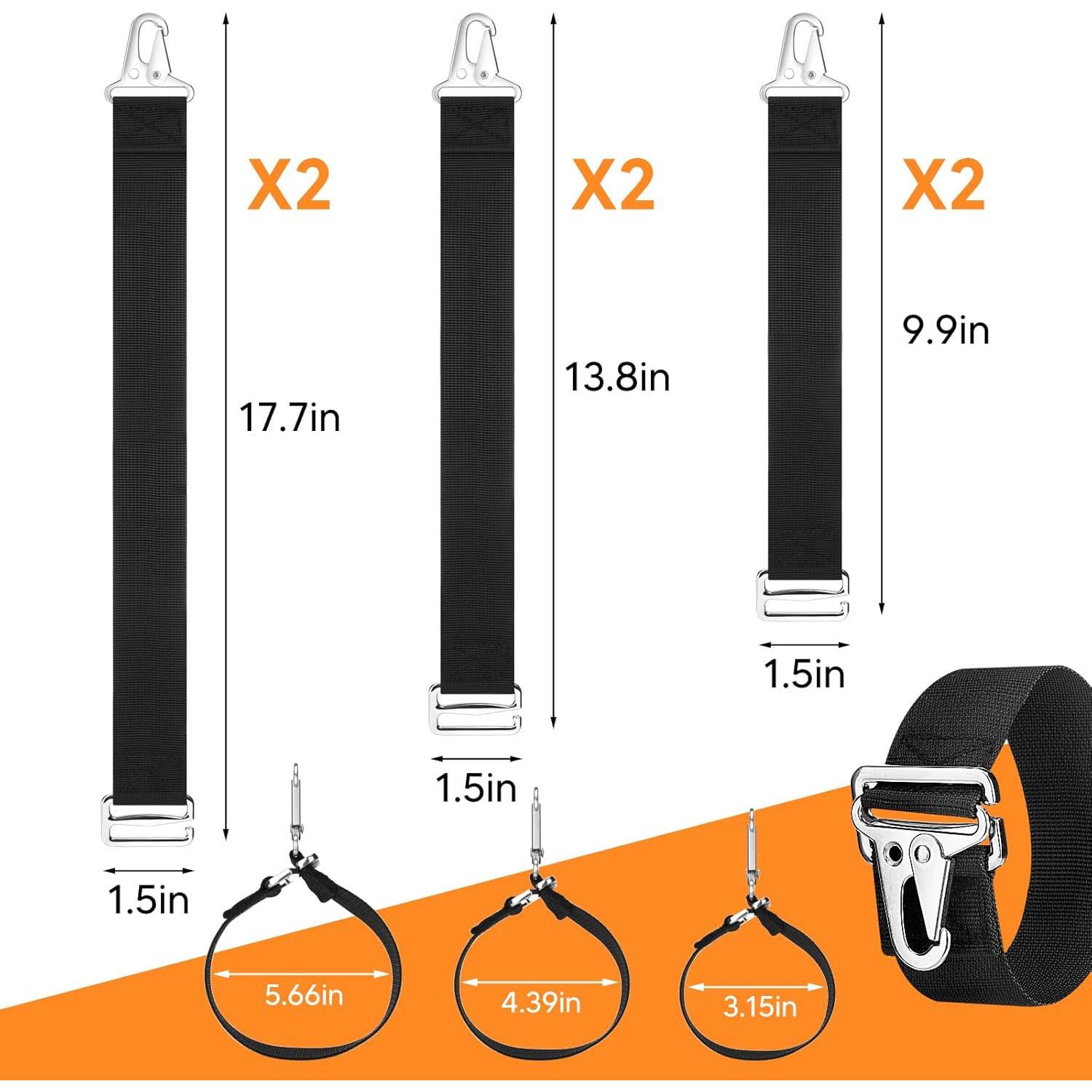 Organizador de Cables de Extensión DEXLALA - 6 Paquetes Ajustables